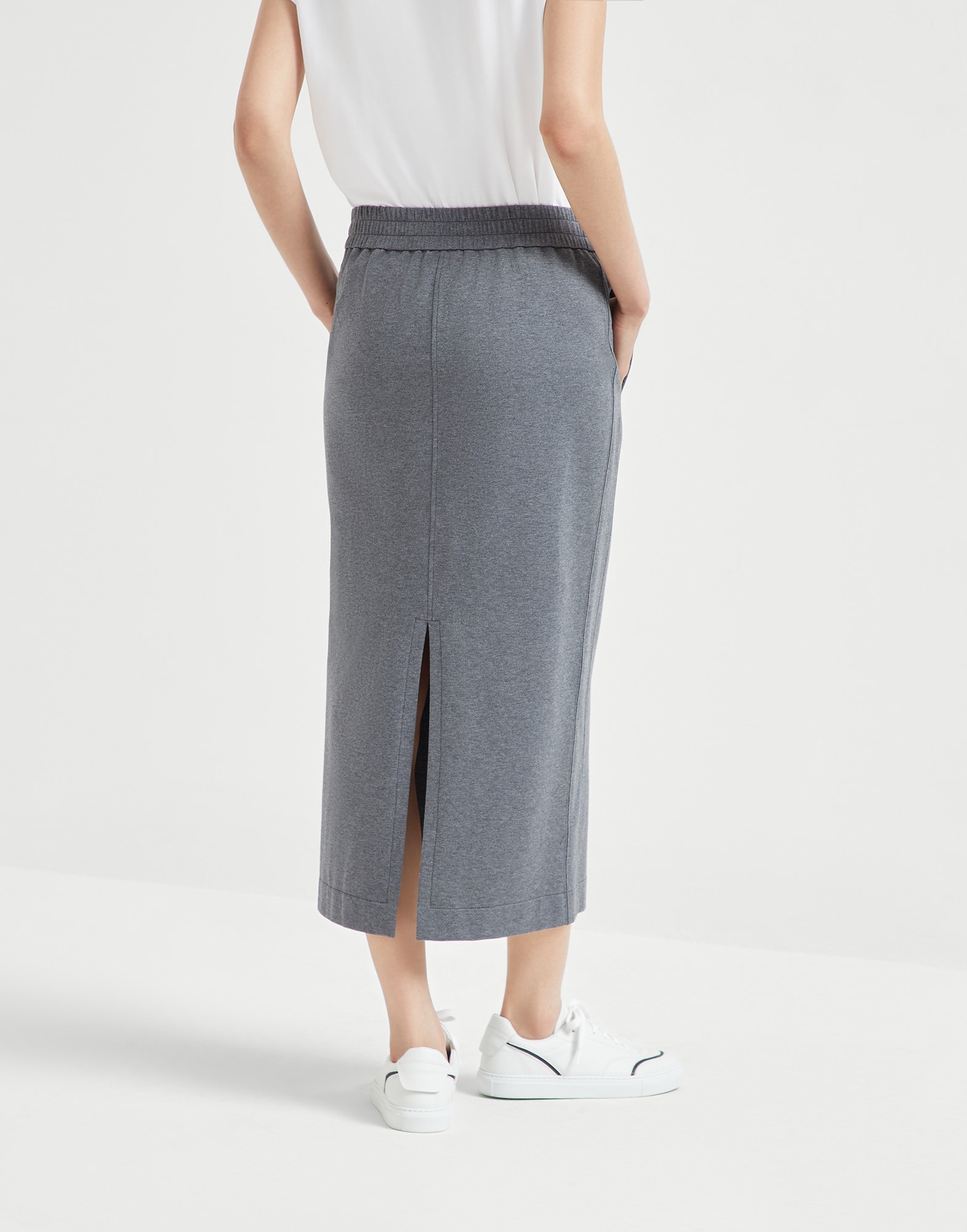 Track Midi skirt Lead Woman - Brunello Cucinelli