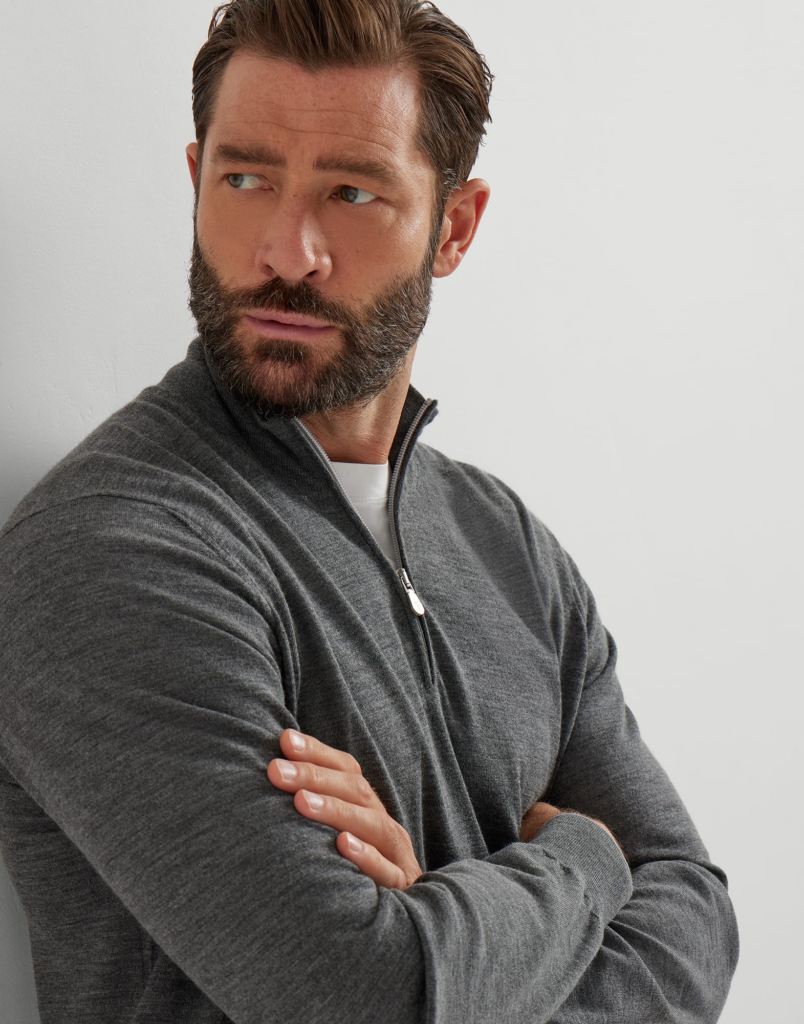 Zip Neck Sweater - Detail view - View Full Screen