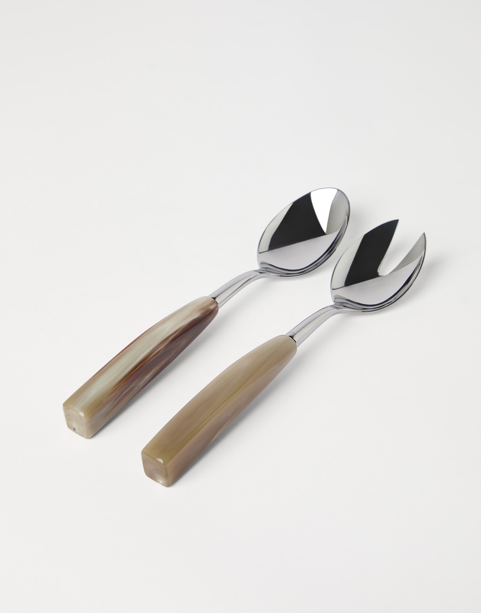 Salad serving set Natural Horn Lifestyle - Brunello Cucinelli