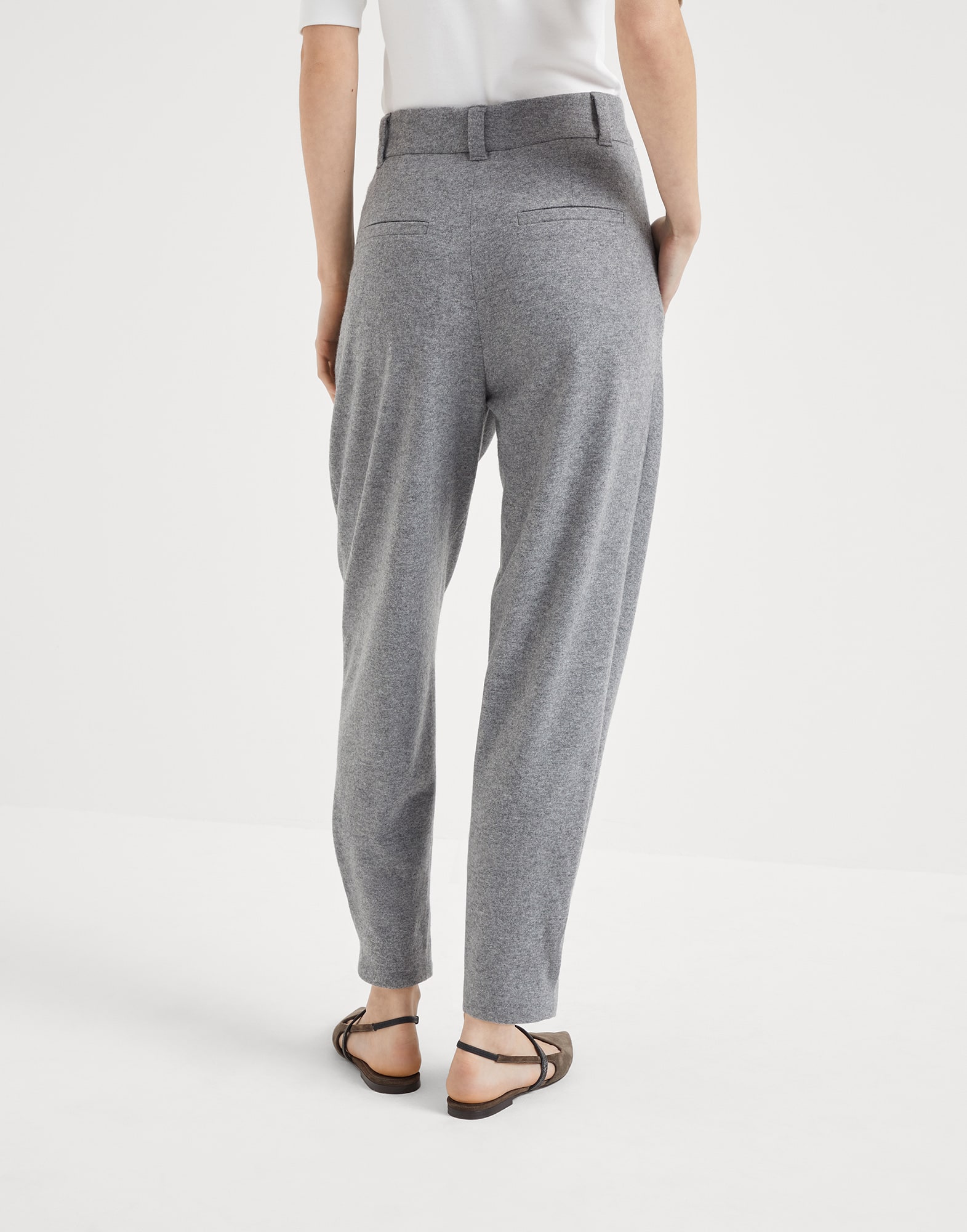 Tailored trousers Grey Woman - Brunello Cucinelli
