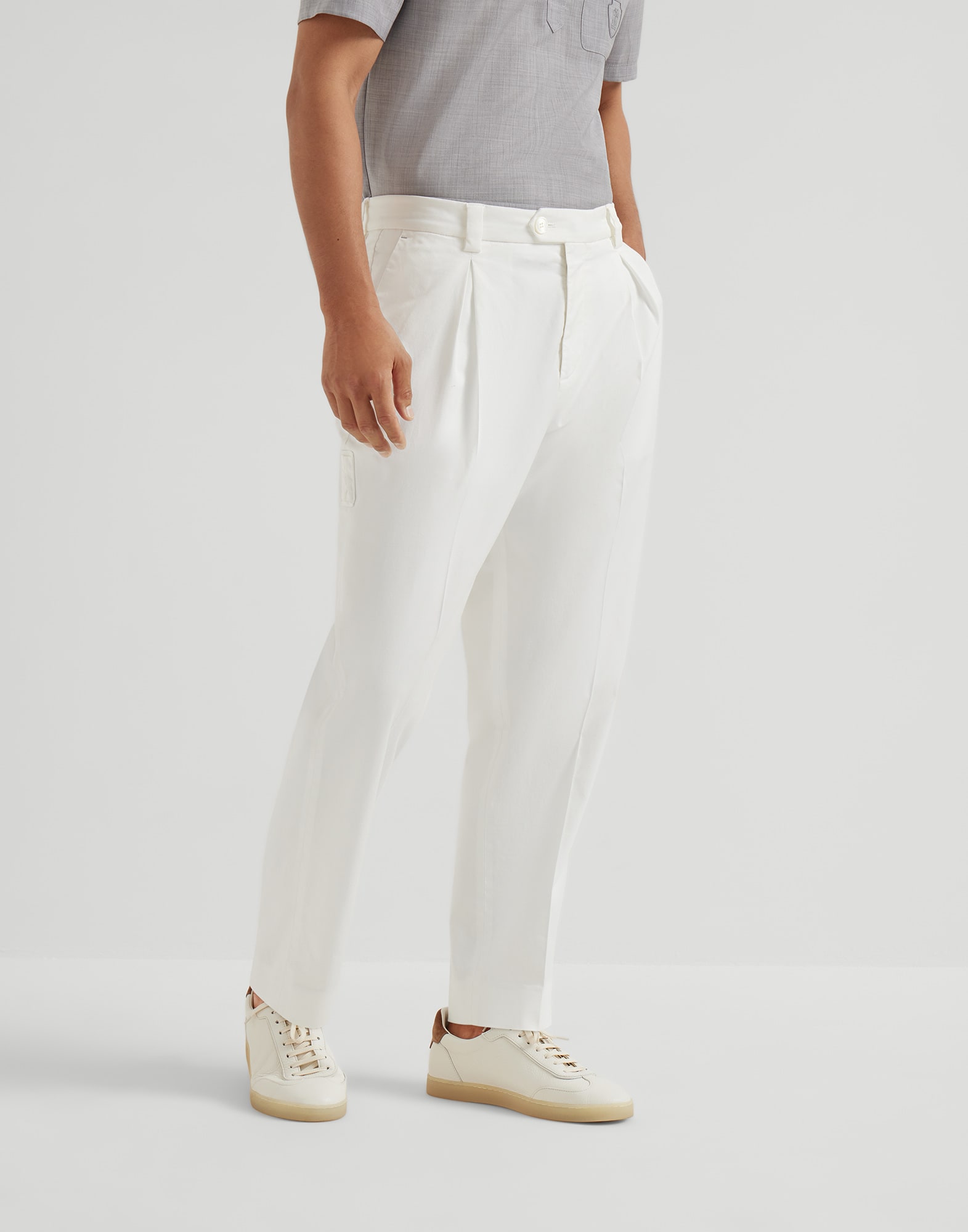 Comfort gabardine trousers