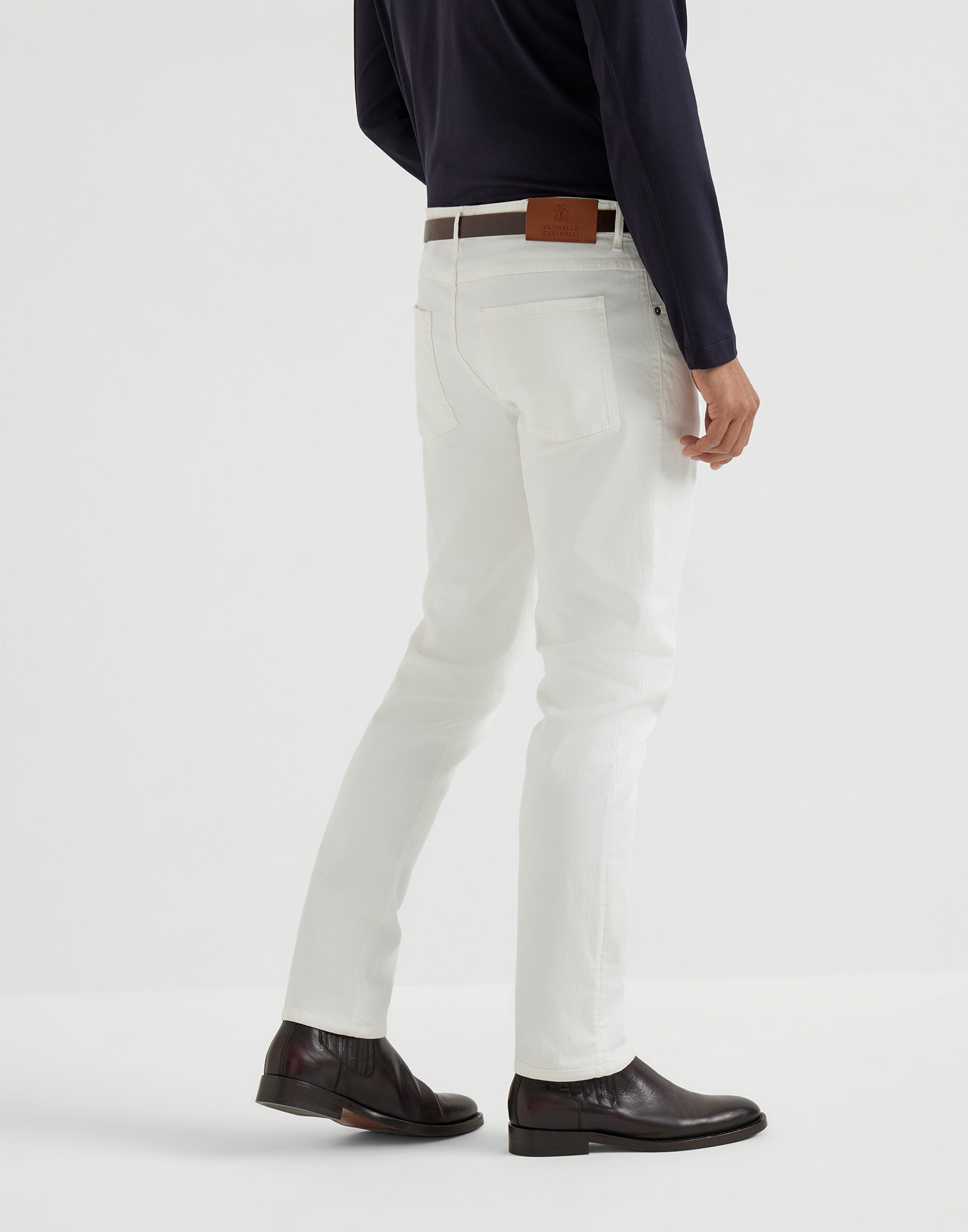 Garment-dyed trousers White Man - Brunello Cucinelli