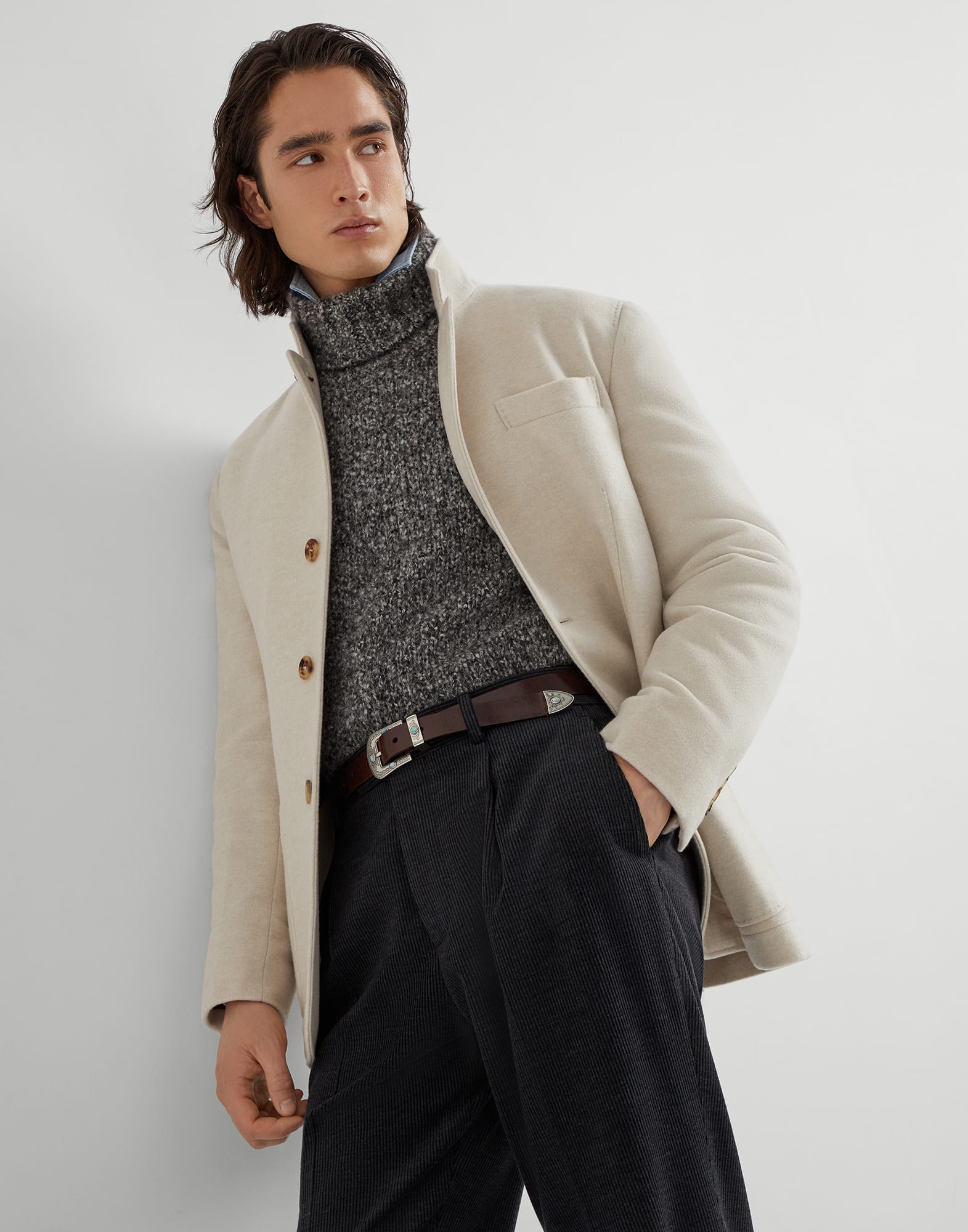 Blazer-style outerwear Buff Man - Brunello Cucinelli
