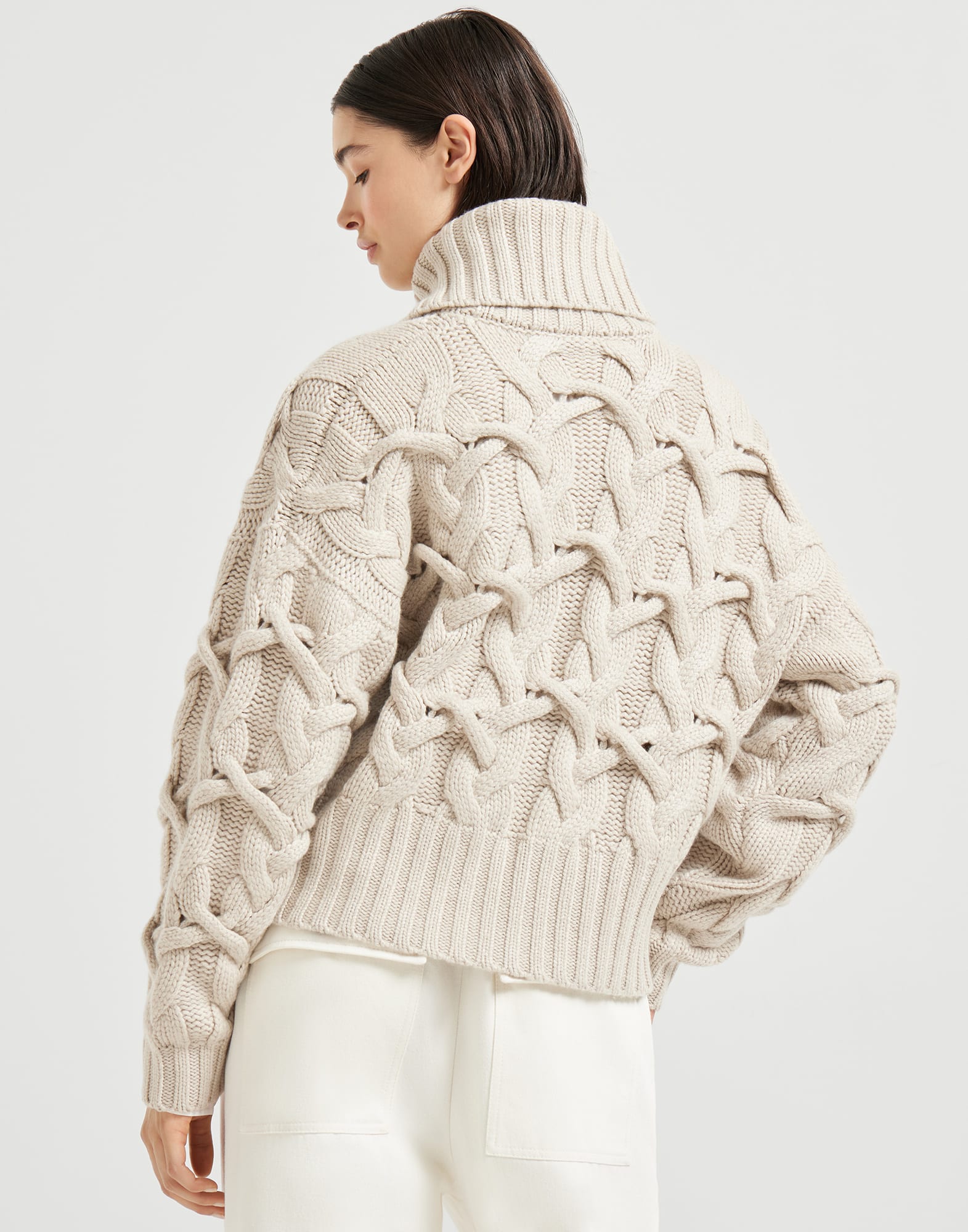 Zip-front Cardigan - Back view - View Full Screen