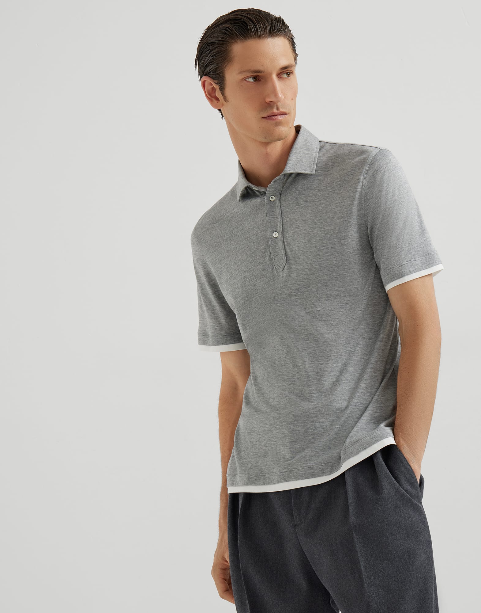 Jersey polo shirt