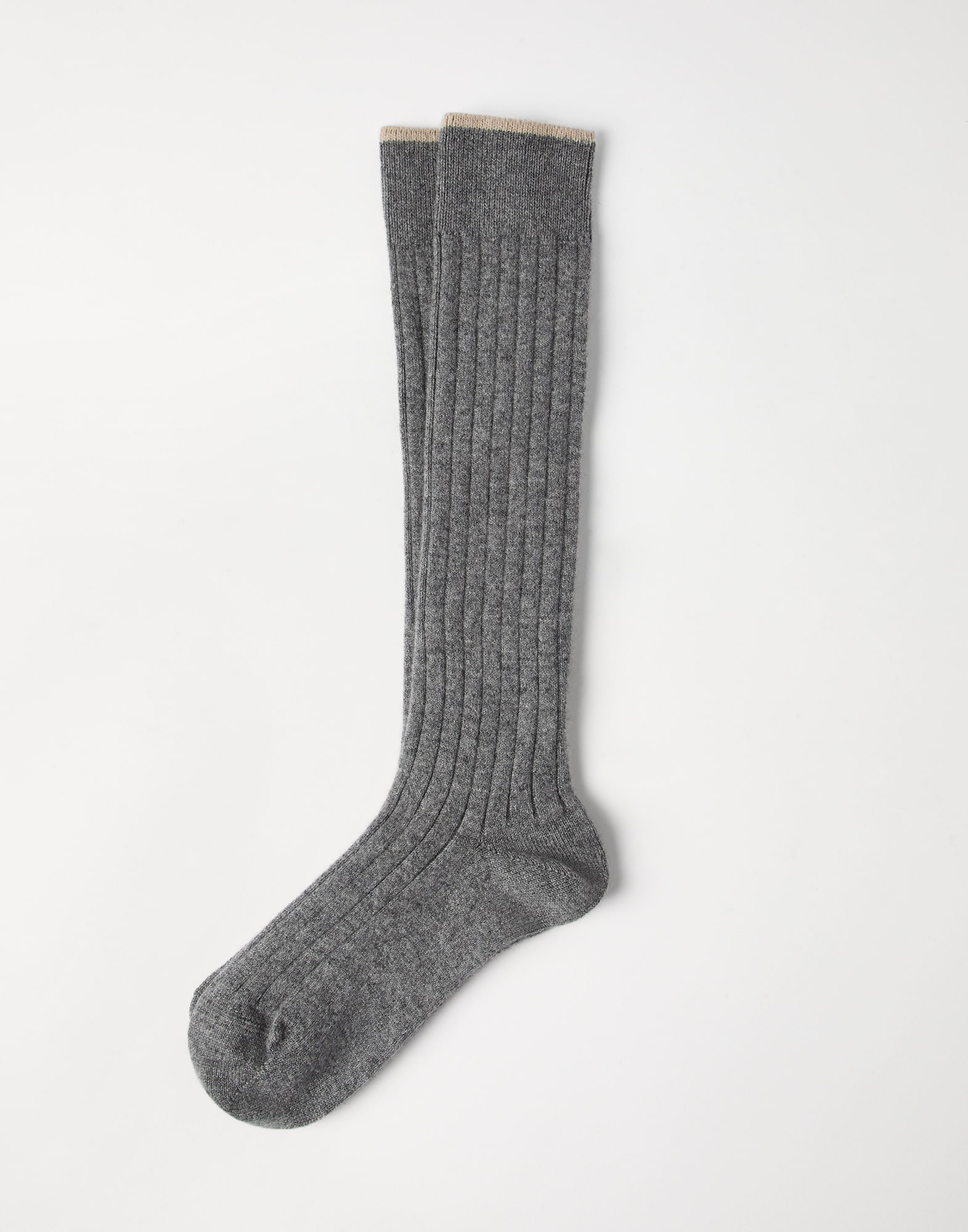 Cashmere knit socks Dark Grey Man - Brunello Cucinelli