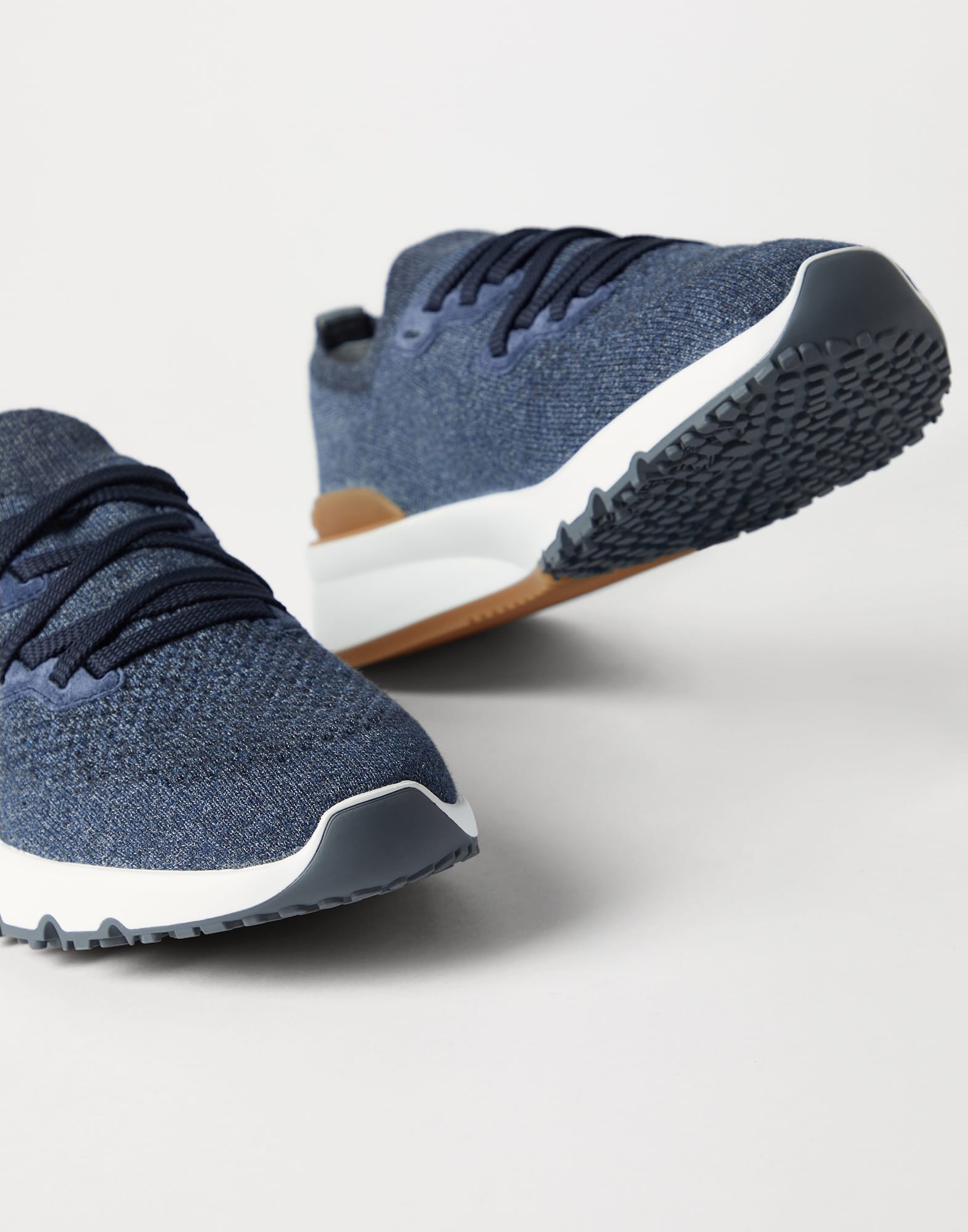 Knit runners for Man in Beige | Brunello Cucinelli Knit runners for Man in Beige | Brunello Cucinelli