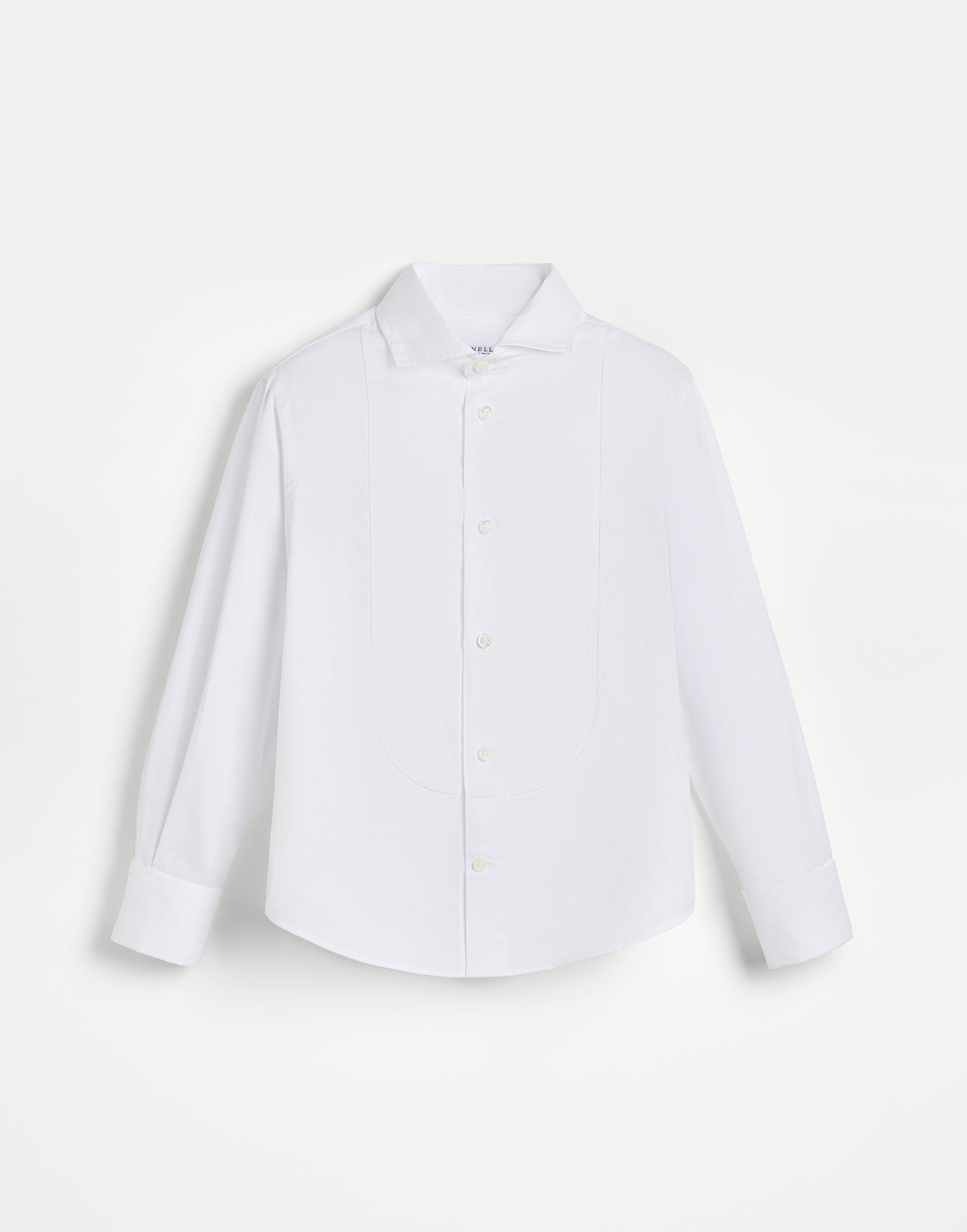 Camicia in twill Bianco Bambino - Brunello Cucinelli