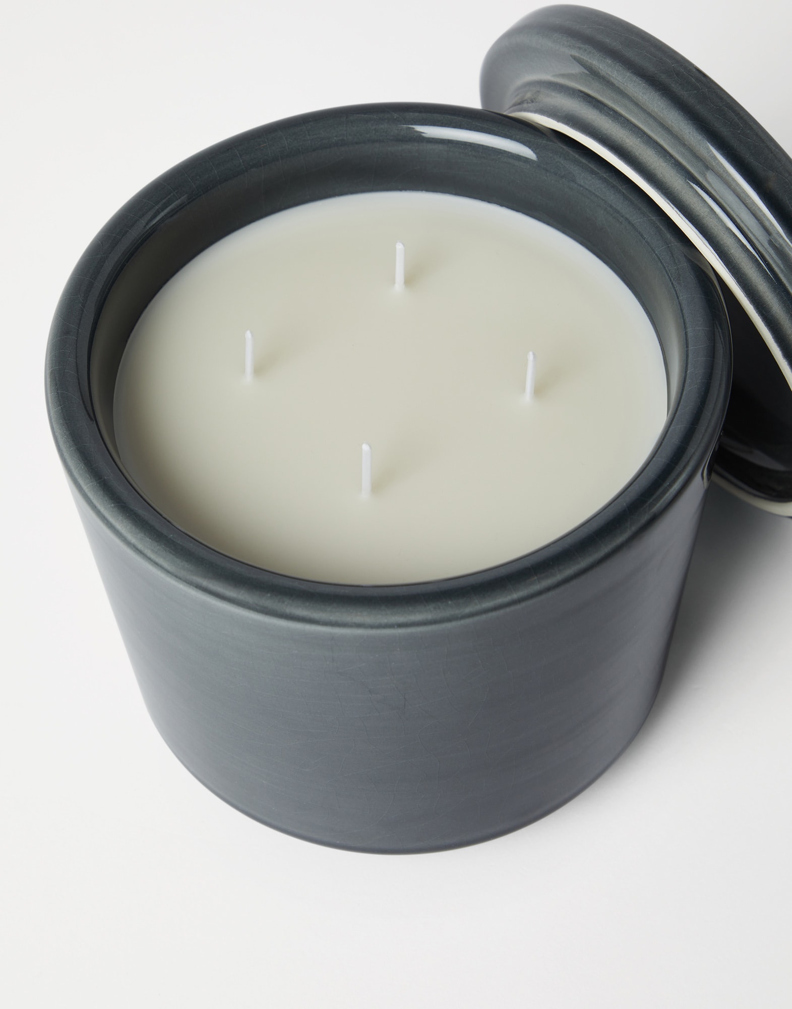 Maxi-bougie parfumée avec couvercle Gris Foncé Lifestyle - Brunello Cucinelli