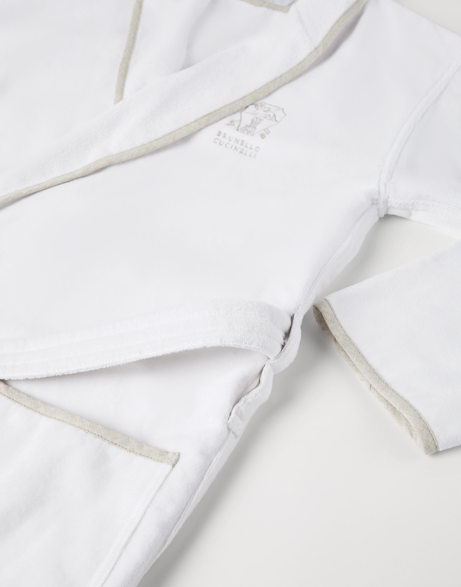 Terrycloth bathrobe White Lifestyle - Brunello Cucinelli