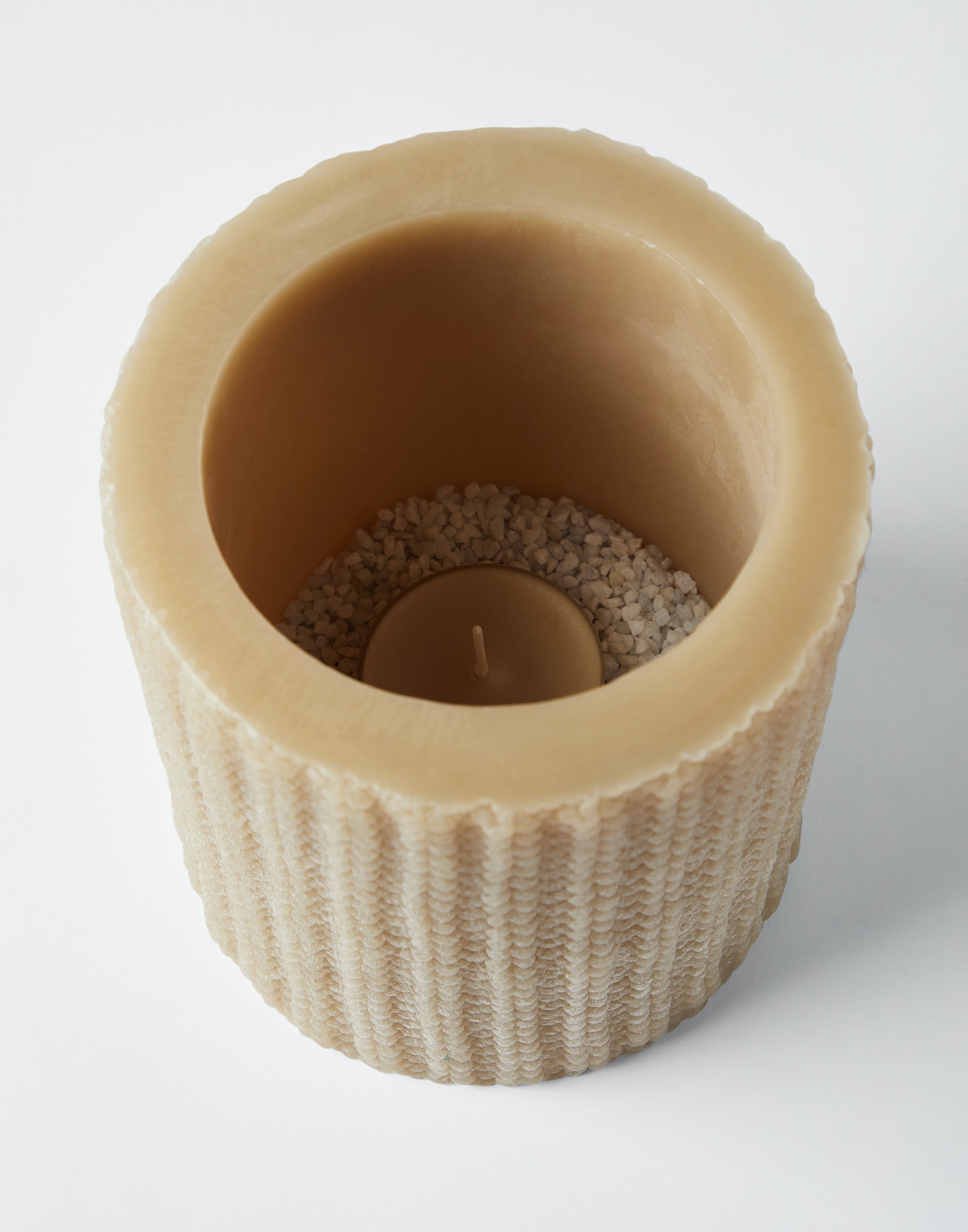 Large wax lantern Beige Lifestyle - Brunello Cucinelli