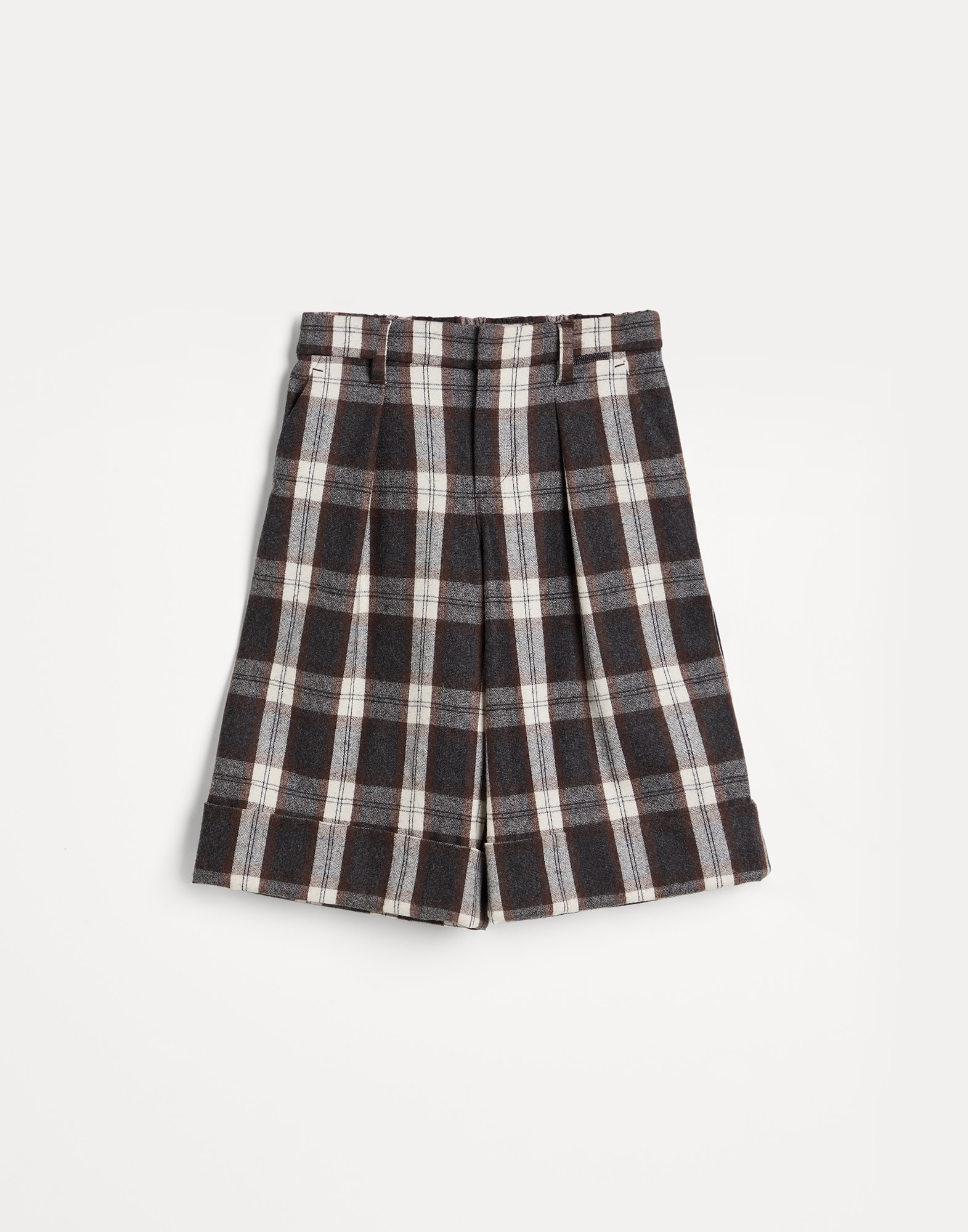 Tailored Bermuda shorts with monili