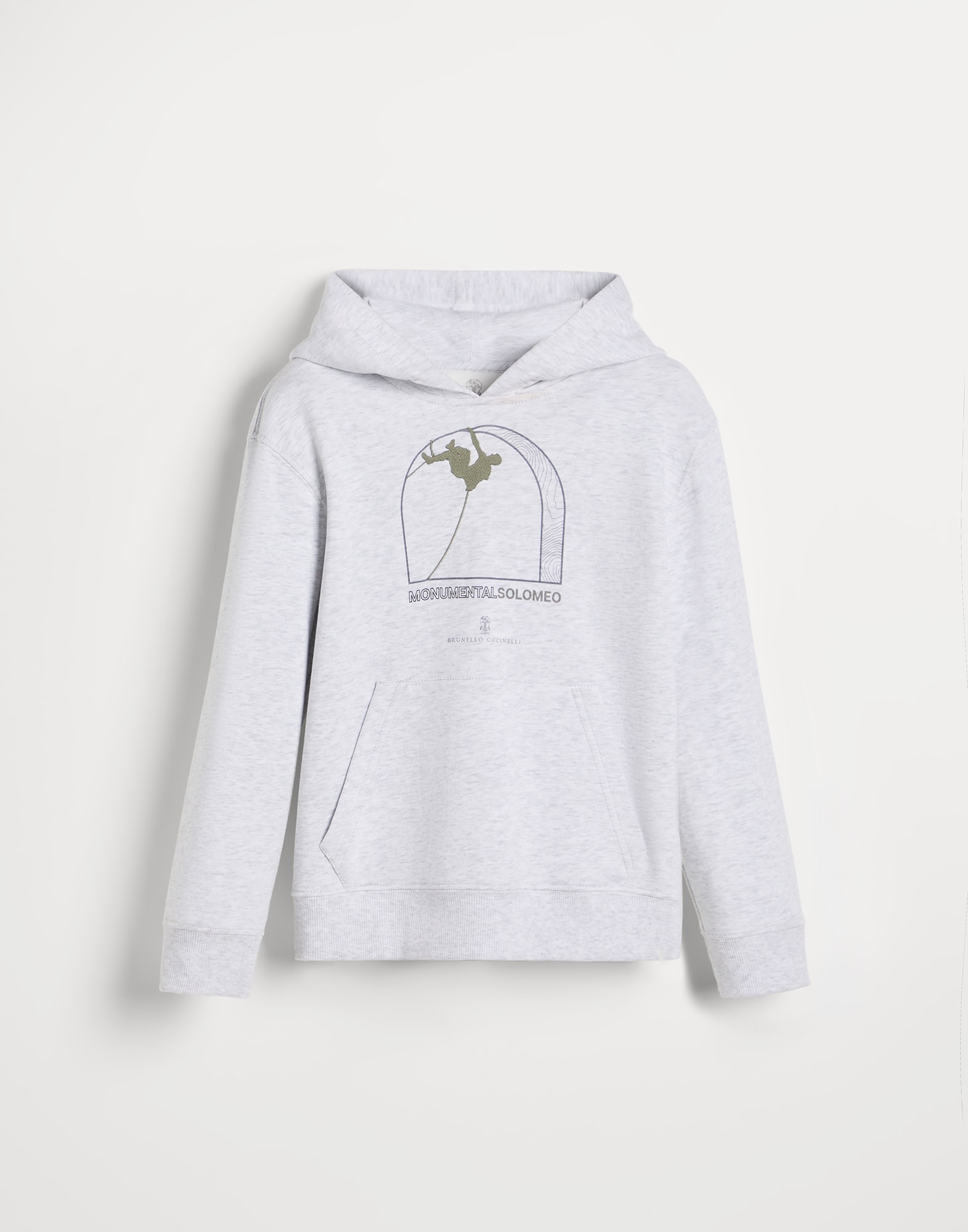 Topwear con cappuccio Grigio Chiaro Bambino - Brunello Cucinelli