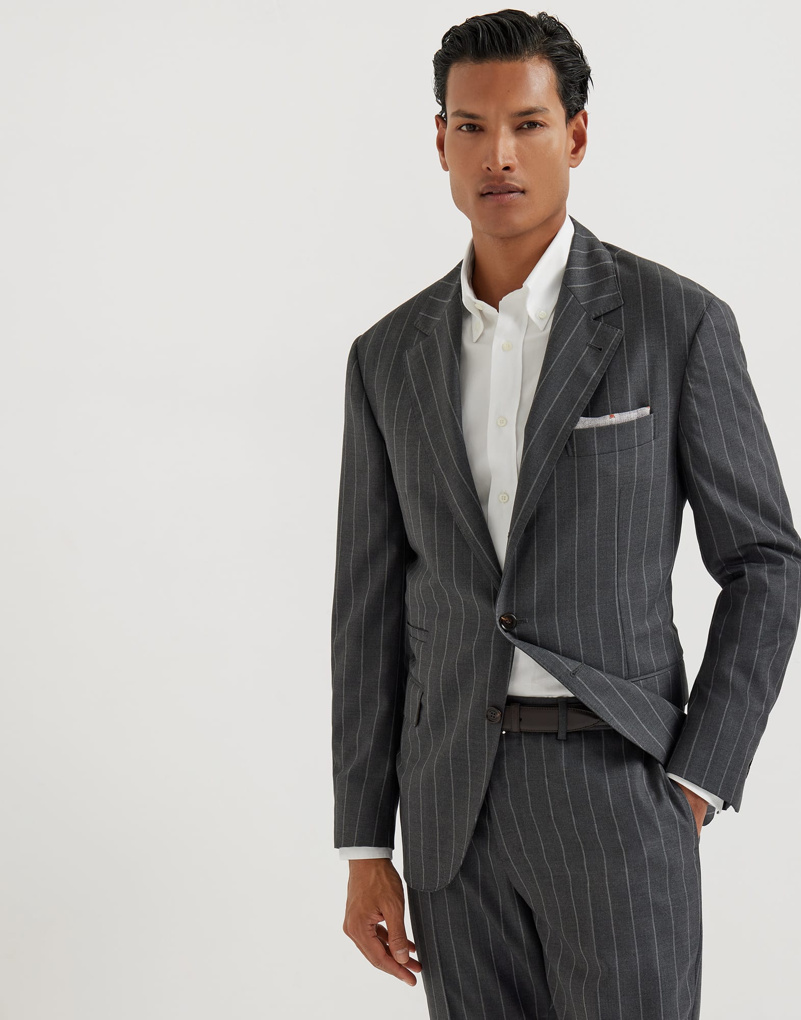 Giacca in lana vergine Grigio Uomo - Brunello Cucinelli