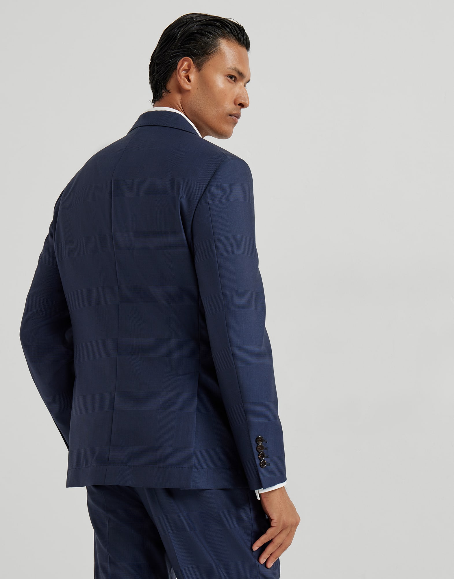 BRUNELLO CUCINELLI❗VIRGIN WOOLプレーンタイト❗ Brunello Cucinelli - Solid Navy Virgin Wool Suit