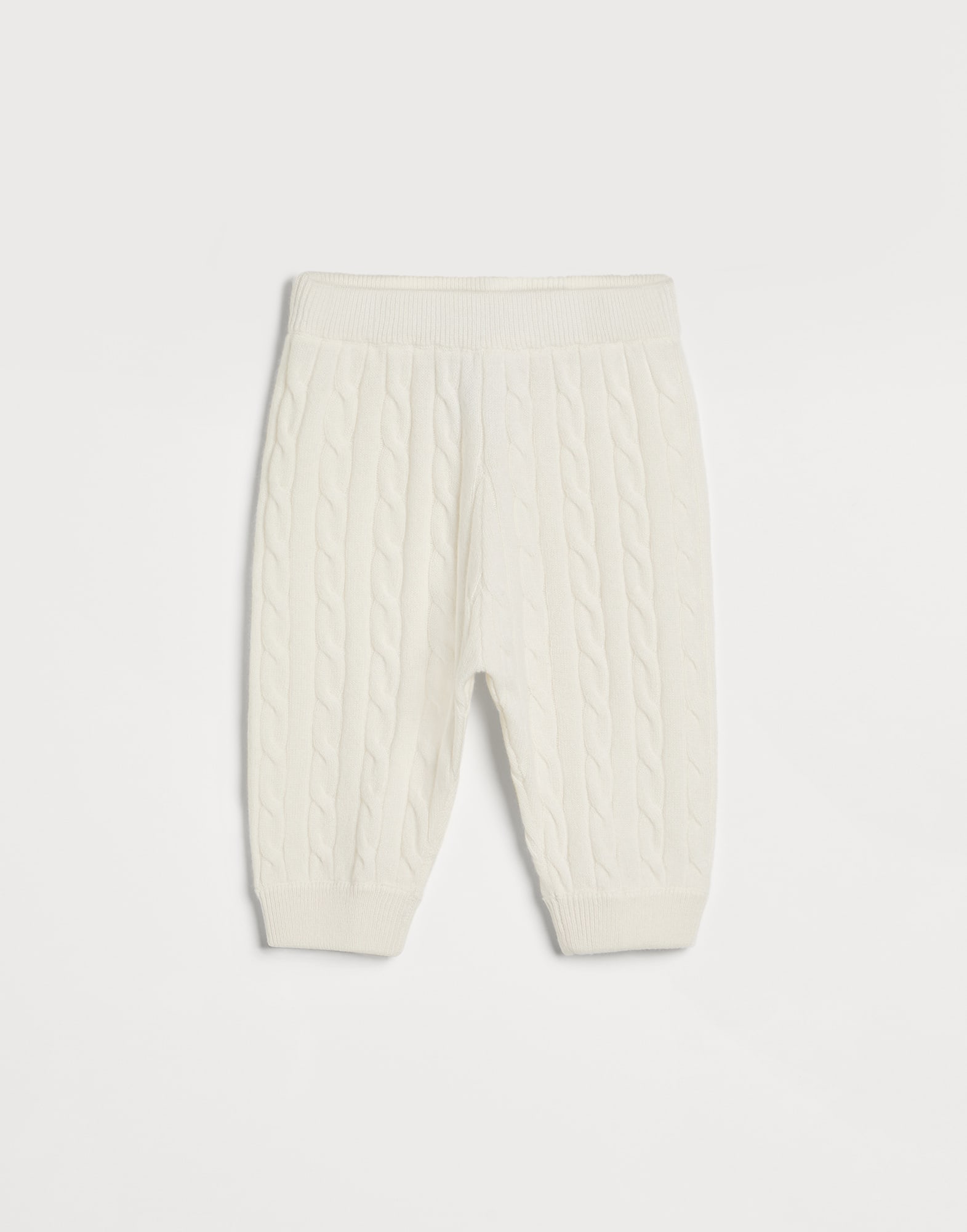 Pantalone Baby Bernie a treccia Bianco Baby - Brunello Cucinelli