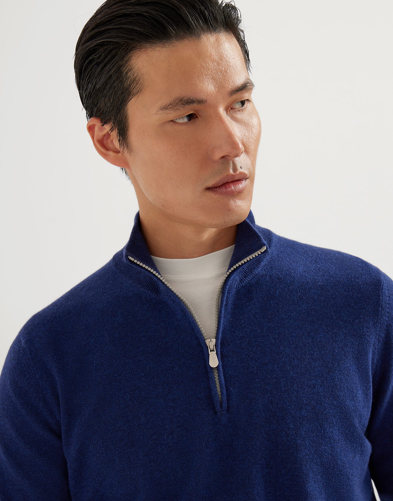 Cashmere sweater for Man in Orange | Brunello Cucinelli Cashmere sweater for Man in Orange | Brunello Cucinelli