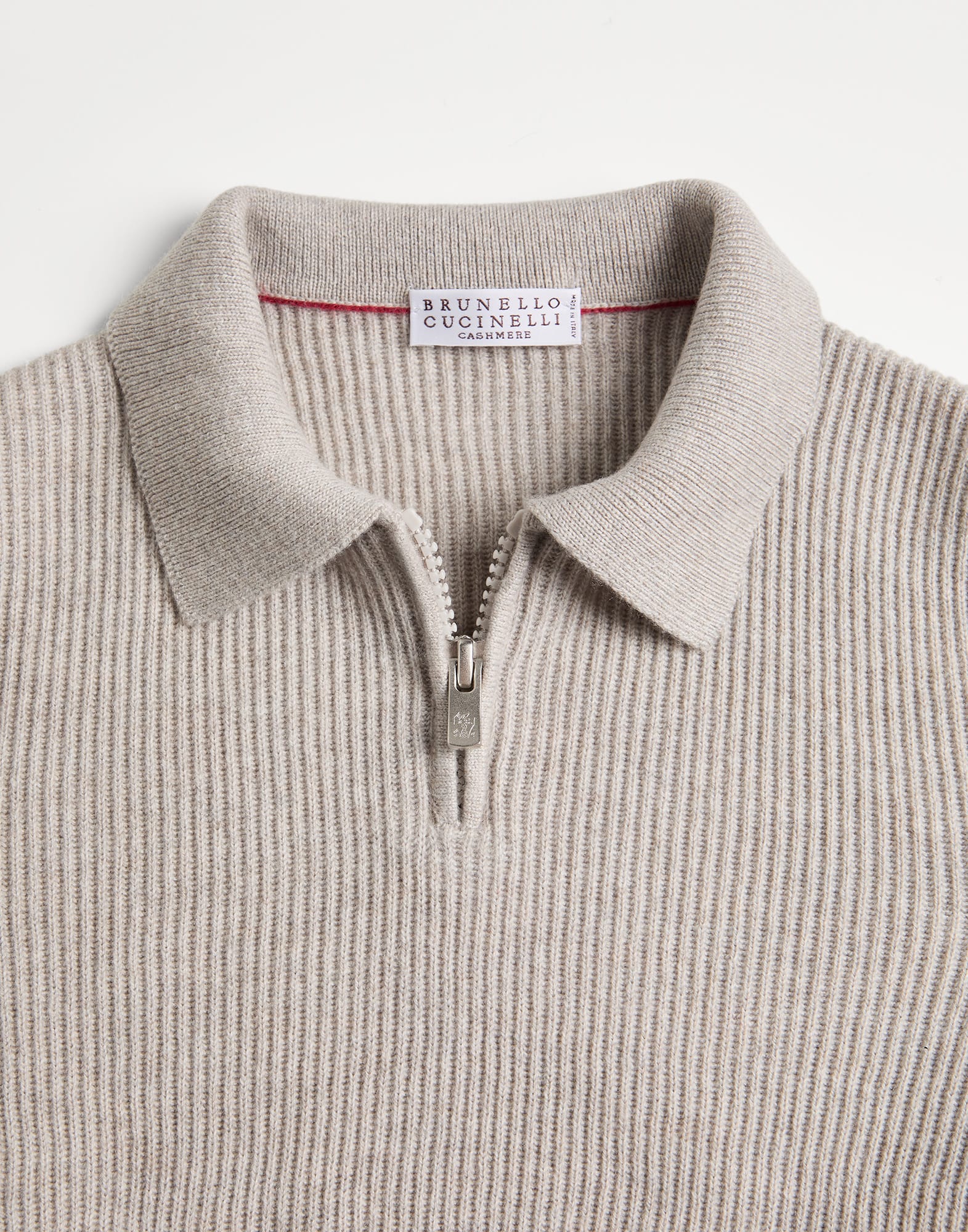 Cashmere polo with zipper for Boys in Panama | Brunello Cashmere polo with zipper for Boys in Panama | Brunello