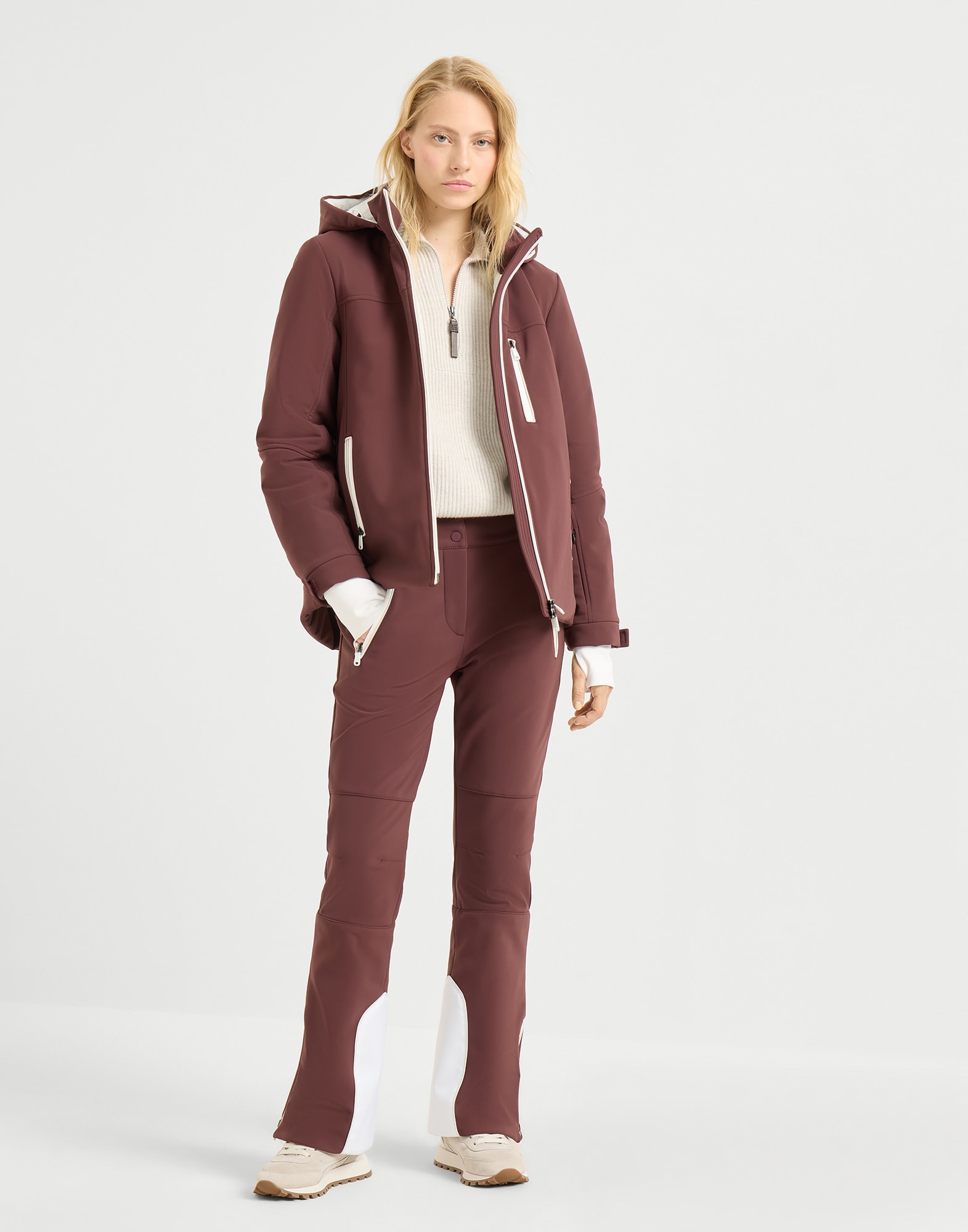 Zip Neck Sweater - Full look - View Full Screen