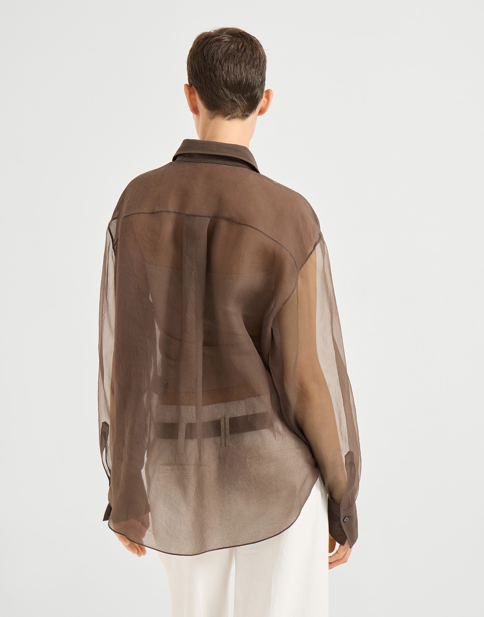 Silk Shirt - Back view - View Full Screen