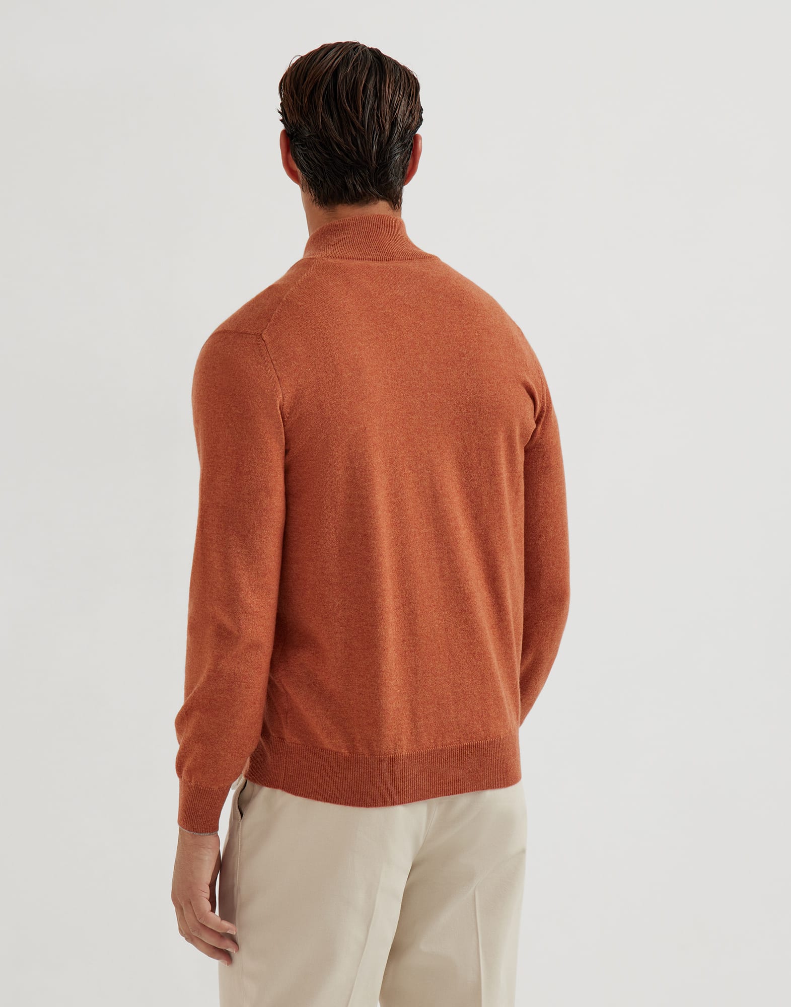 Zip-front Cardigan - Back view - View Full Screen