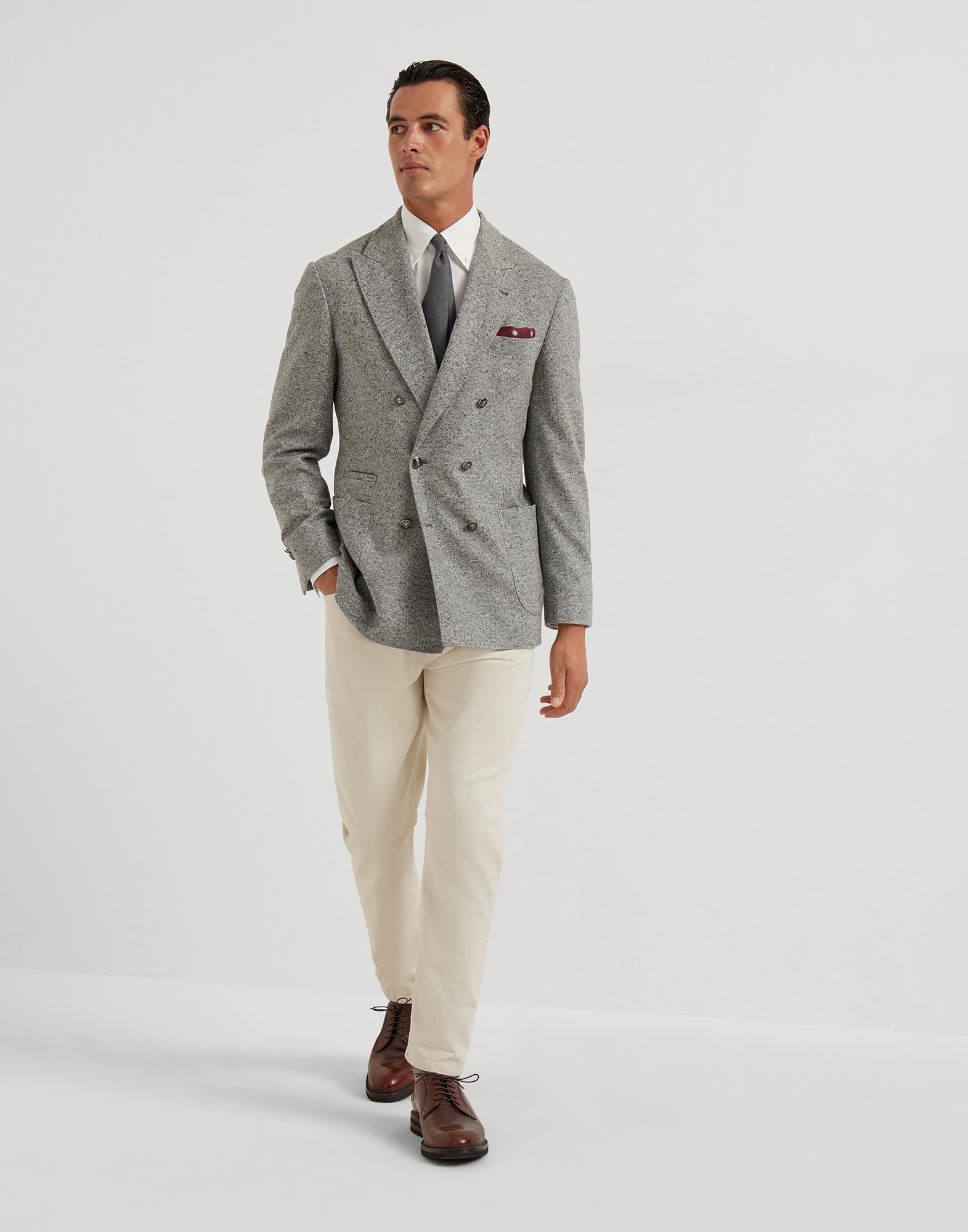 Denim Five-Pocket Trousers - Full look - View Full Screen