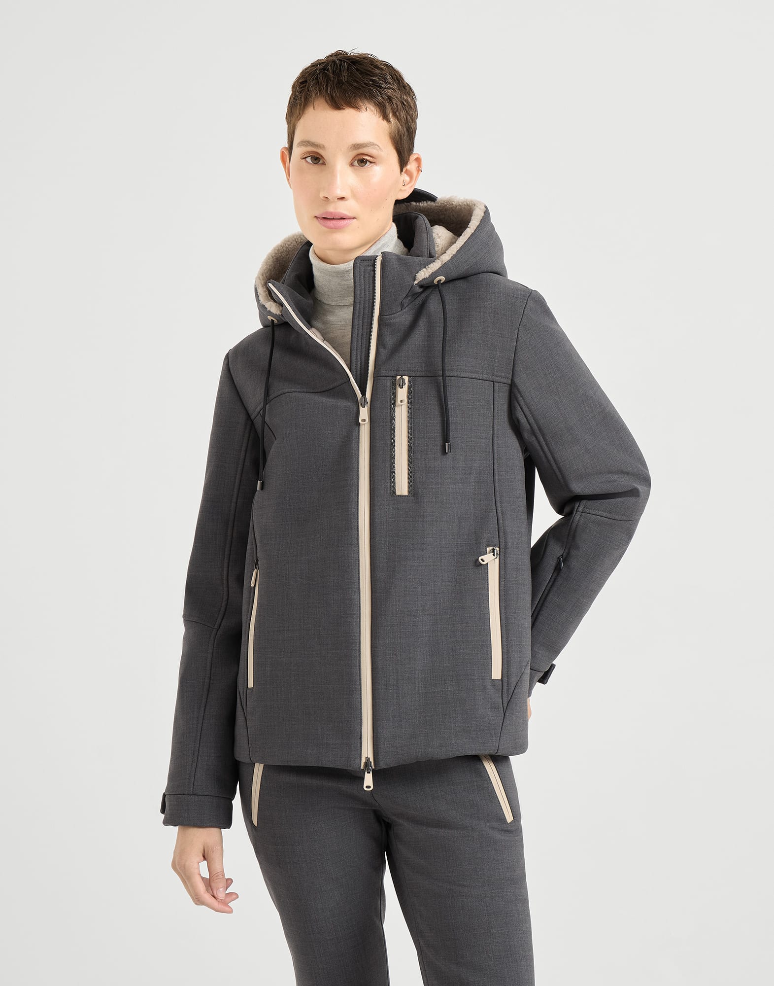 Outerwear Mountain Antracite Donna - Brunello Cucinelli
