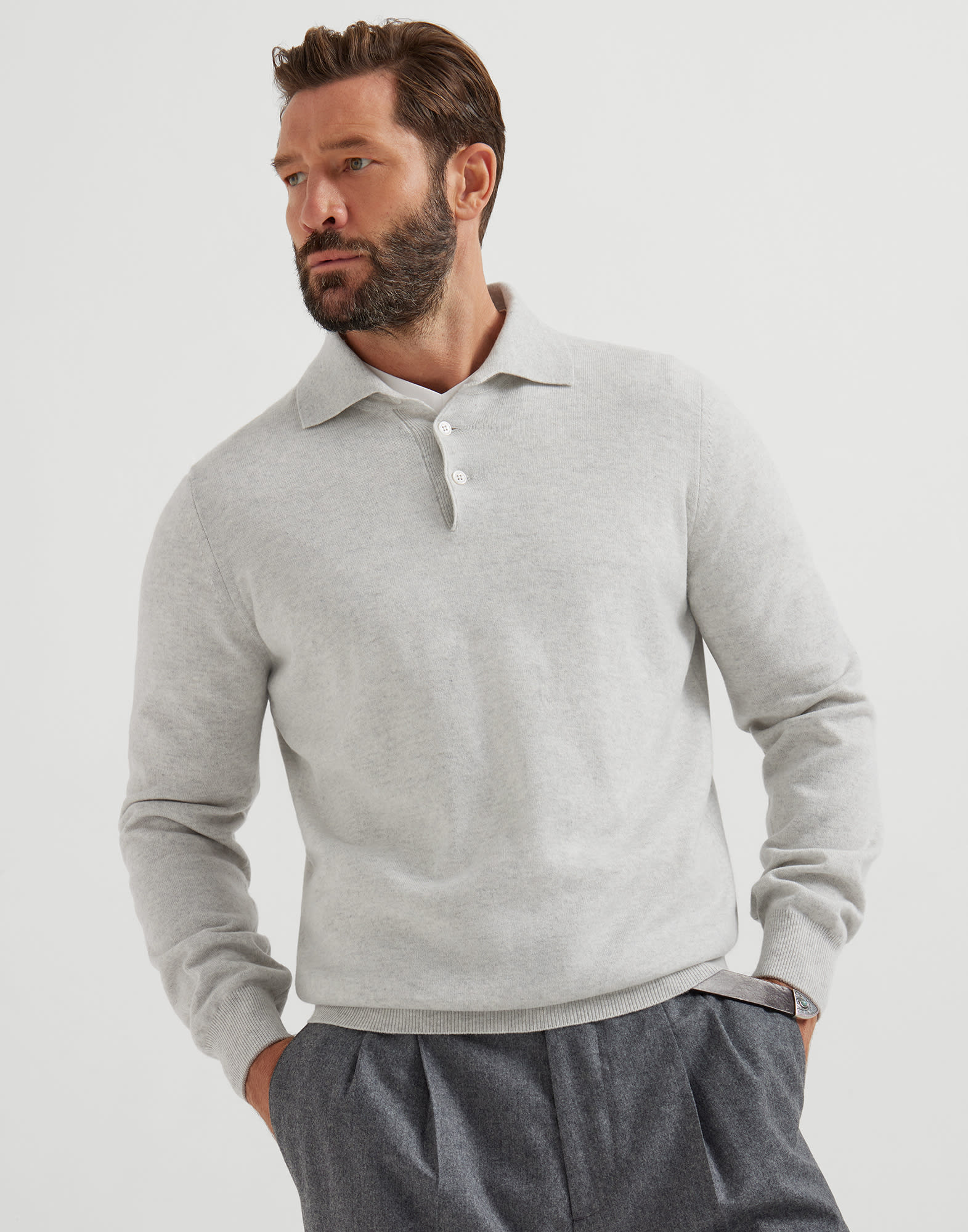 Polo-Style Sweater
