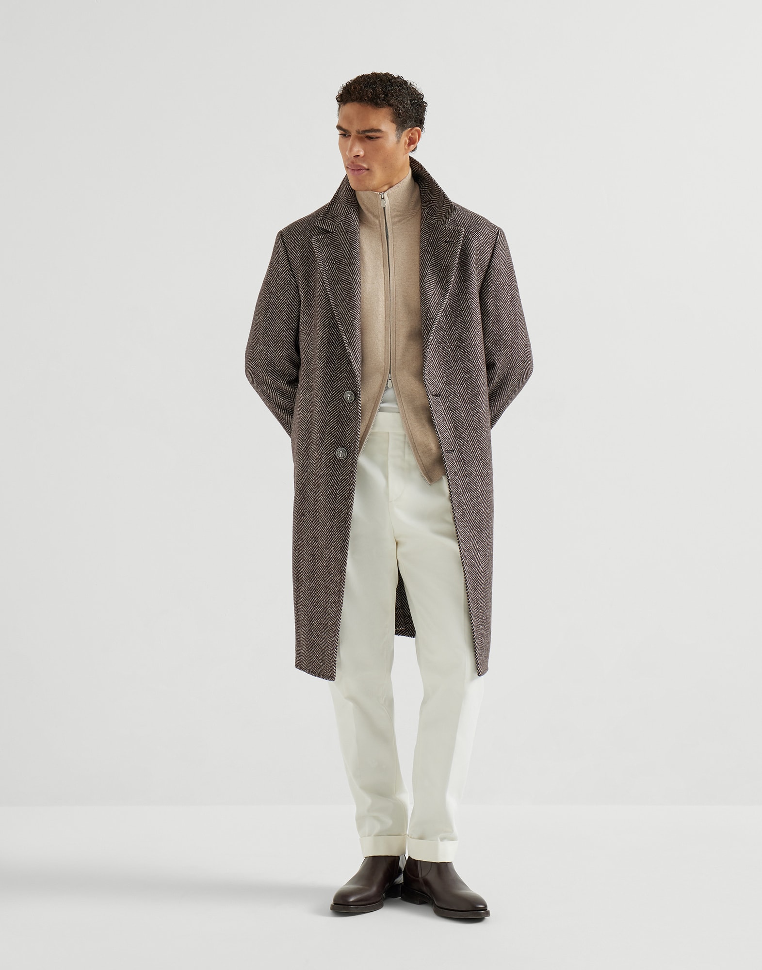 Zip-front Cardigan - Full look - View Full Screen