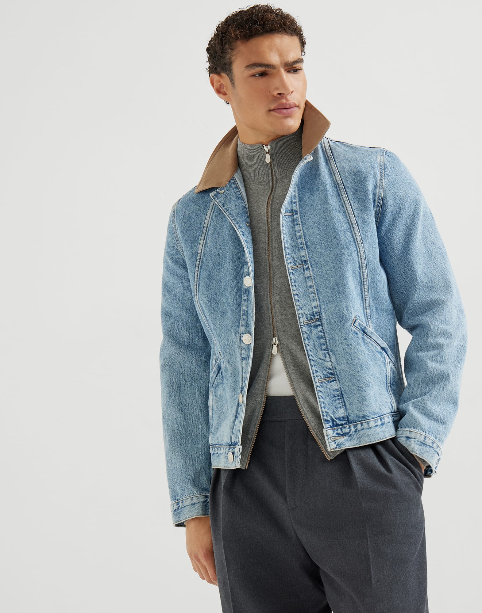 Zip-front Cardigan - Editorial view - View Full Screen