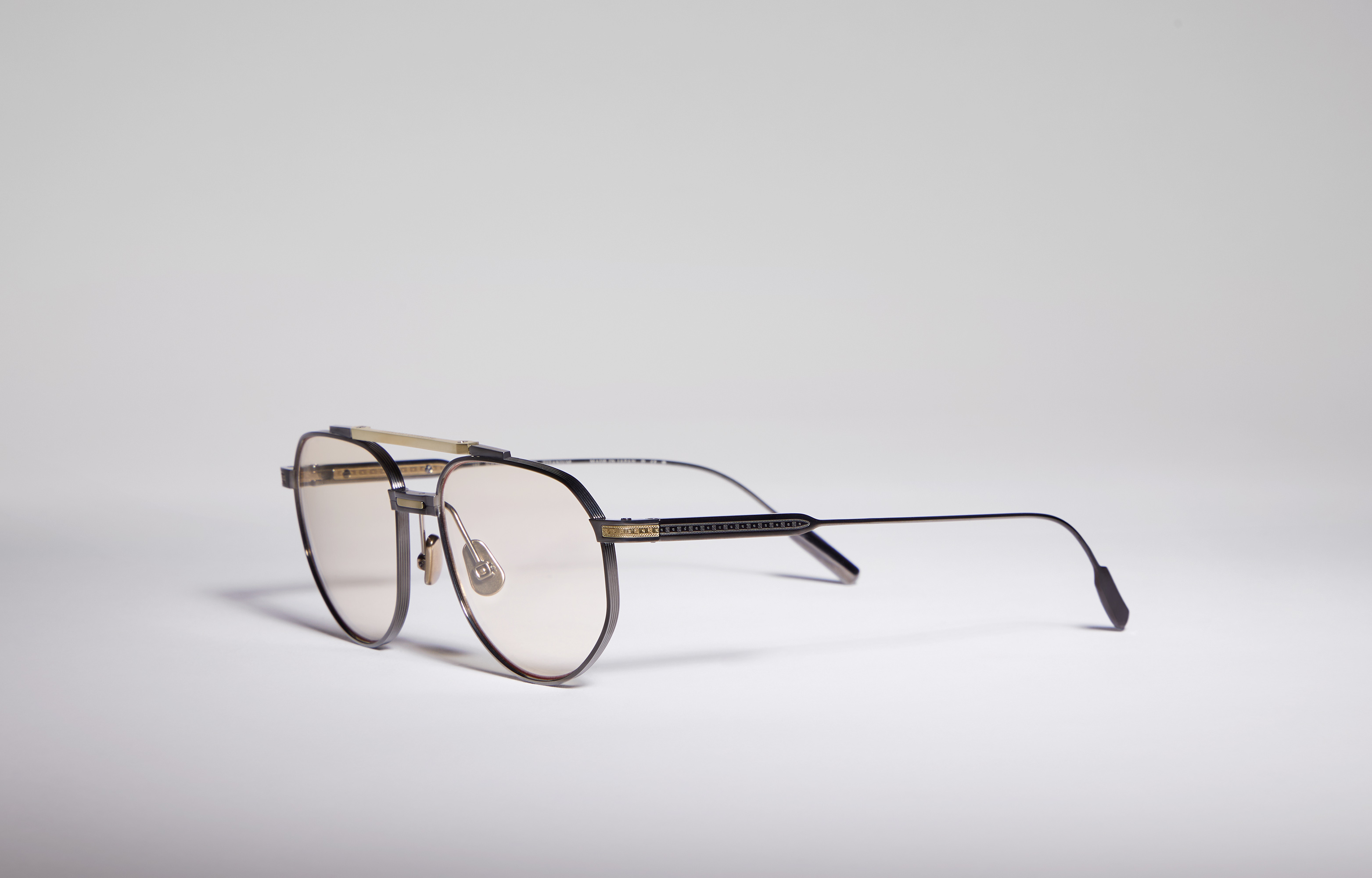 Goldcraft 1978 frame with gold Matte Grey / Gold Eyewear - Brunello Cucinelli