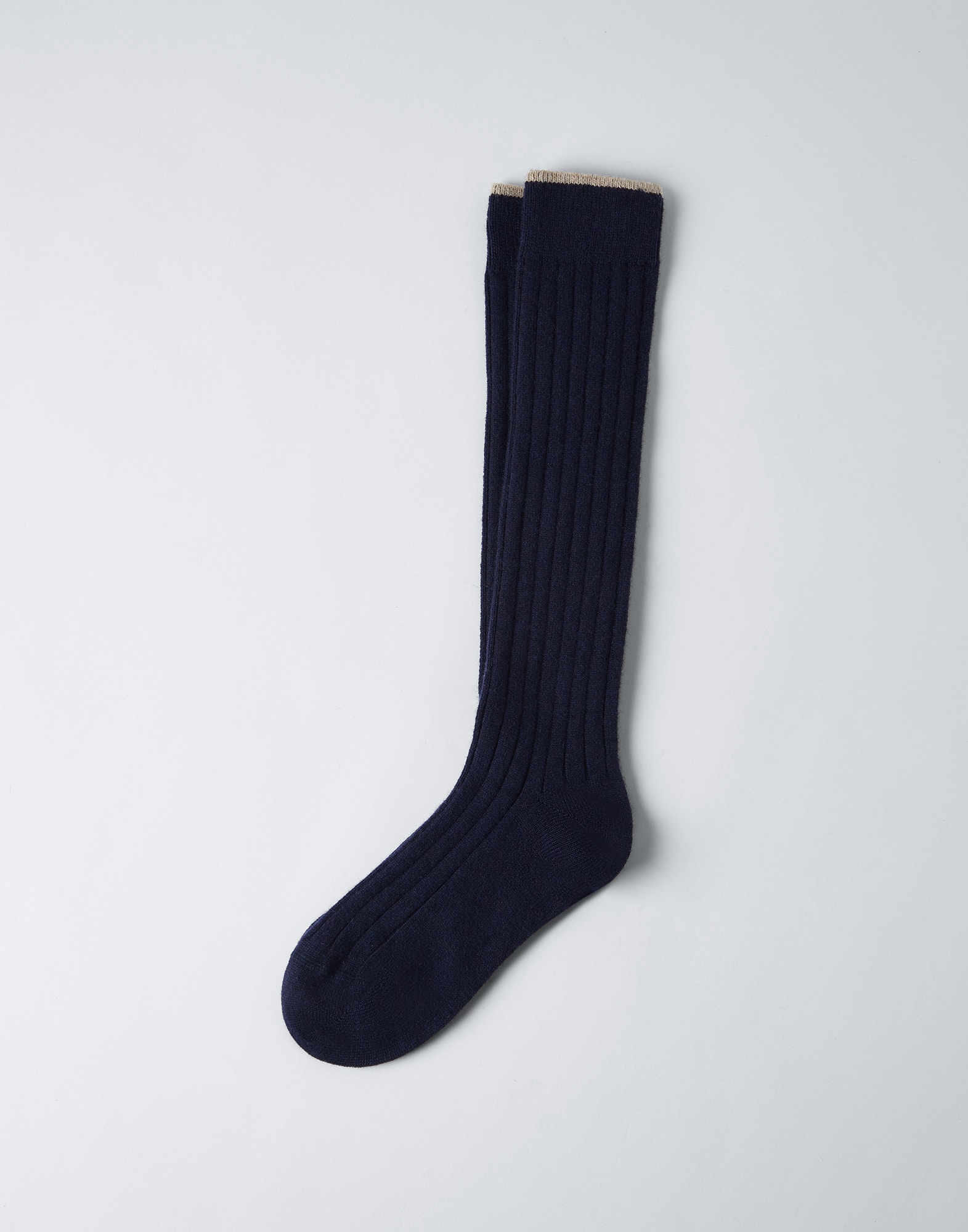 Rib knit socks Navy Blue Man - Brunello Cucinelli
