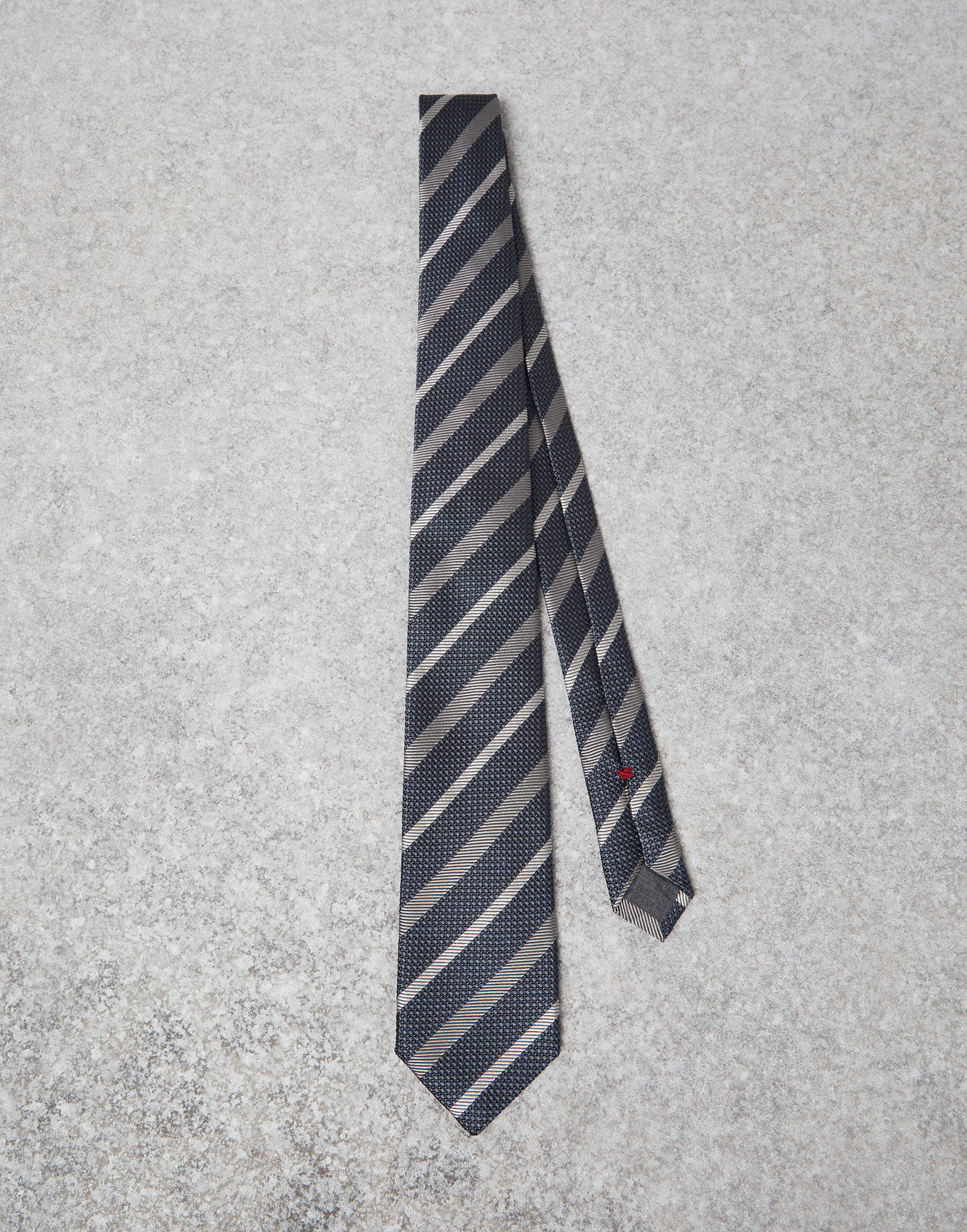 Silk necktie Grey Man - Brunello Cucinelli