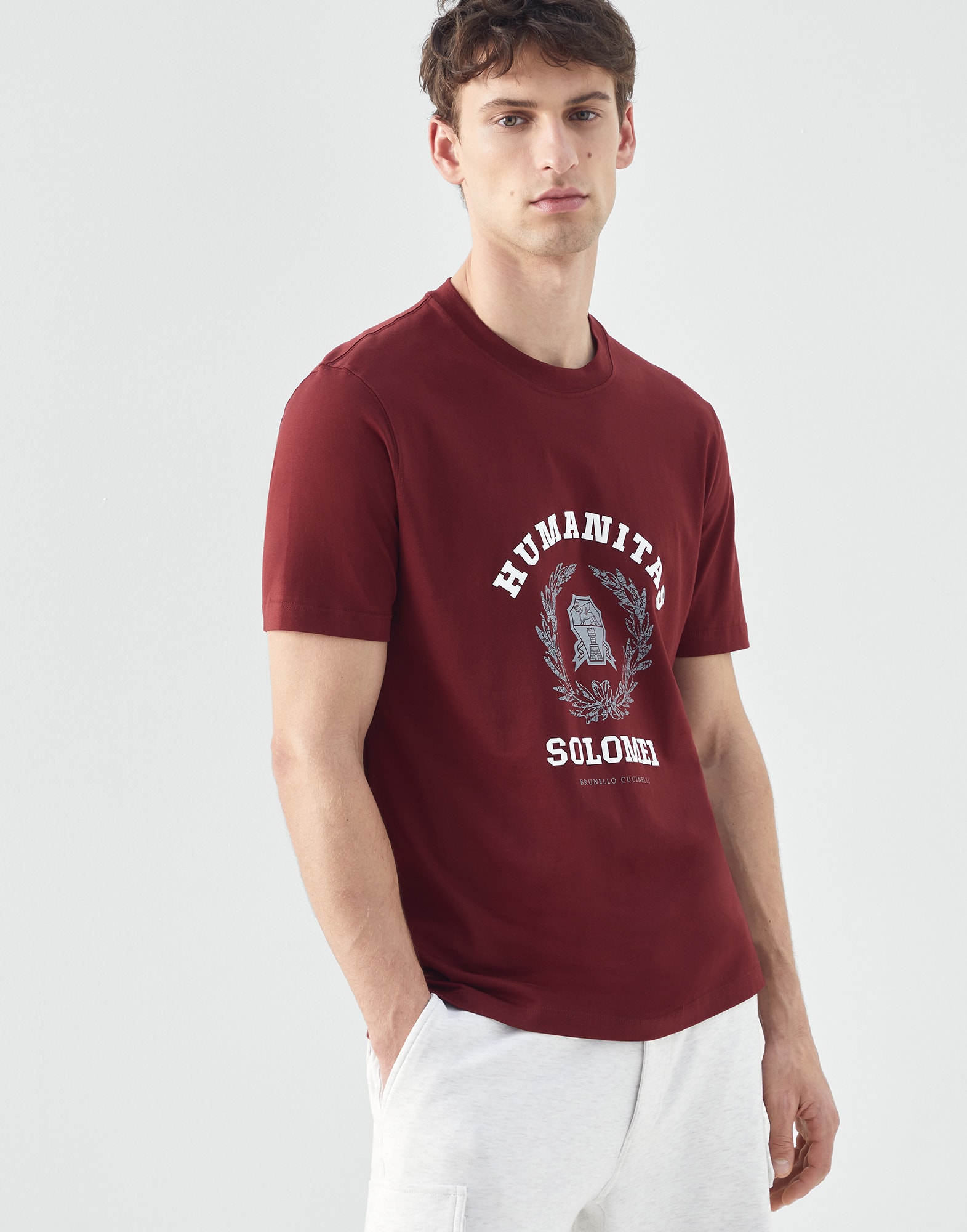 T-shirt with print Barbera Man -
                        Brunello Cucinelli
                    