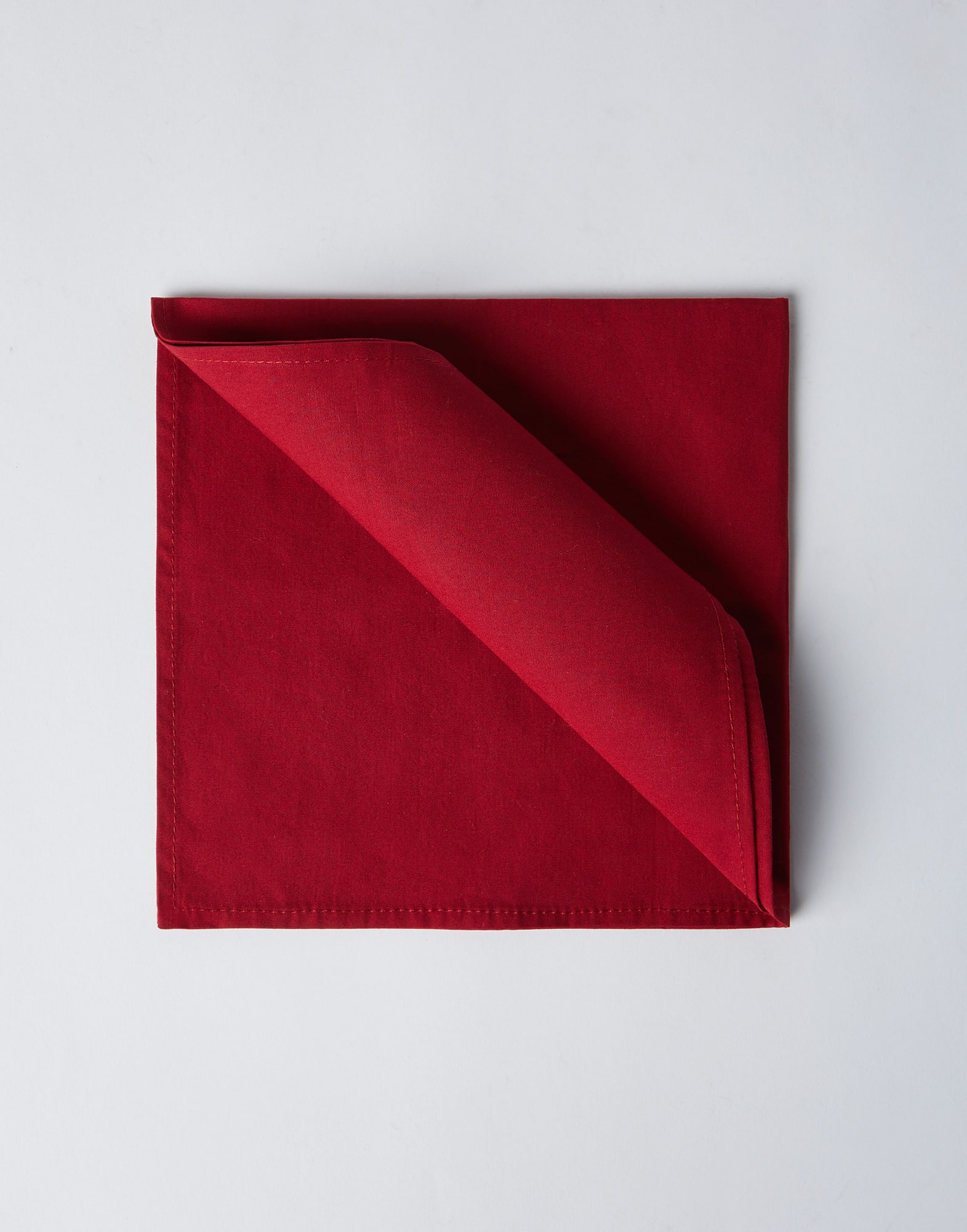 Pañuelo de bolsillo de algodón Rojo Hombre - Brunello Cucinelli
