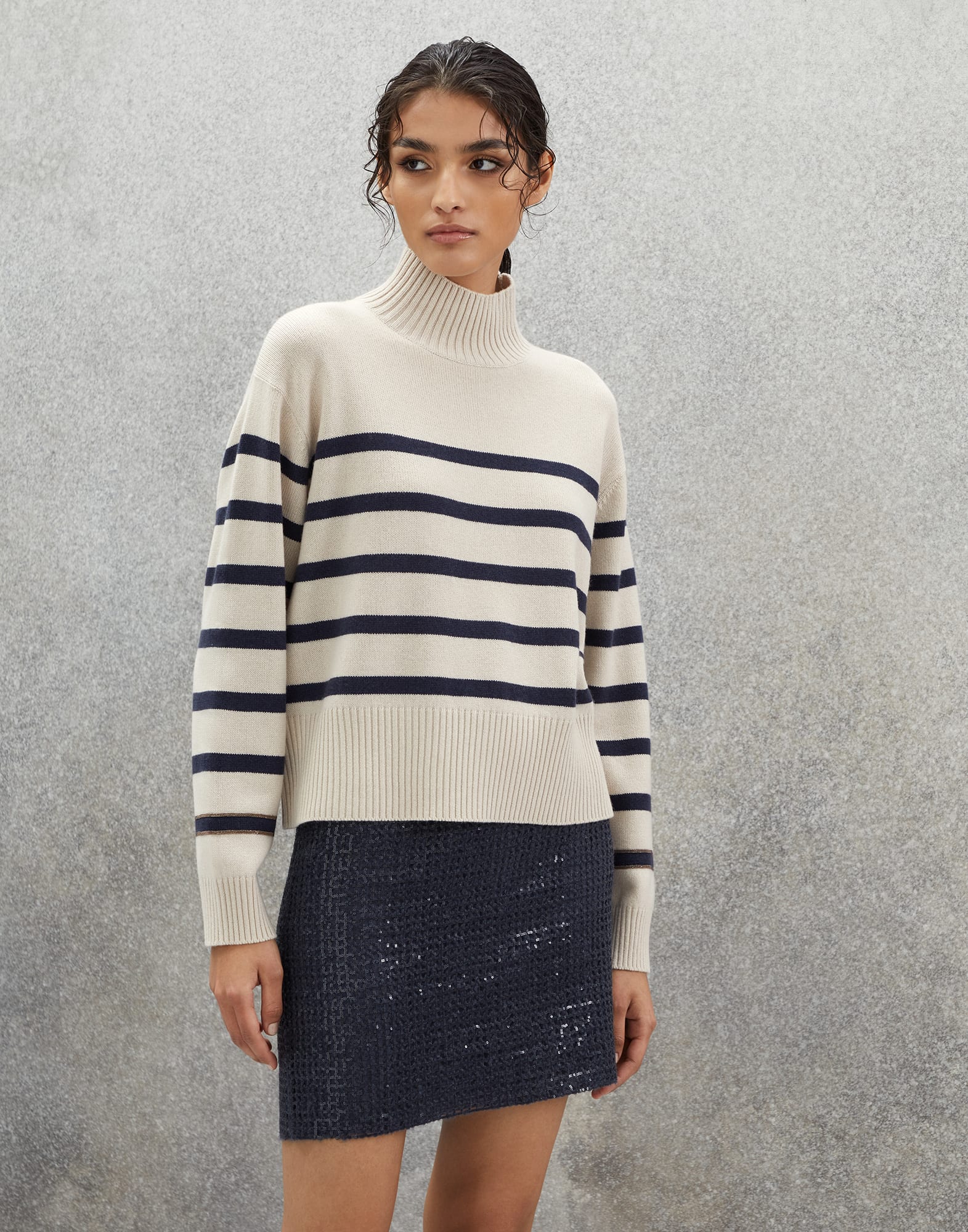 Striped sweater Desert Woman - Brunello Cucinelli