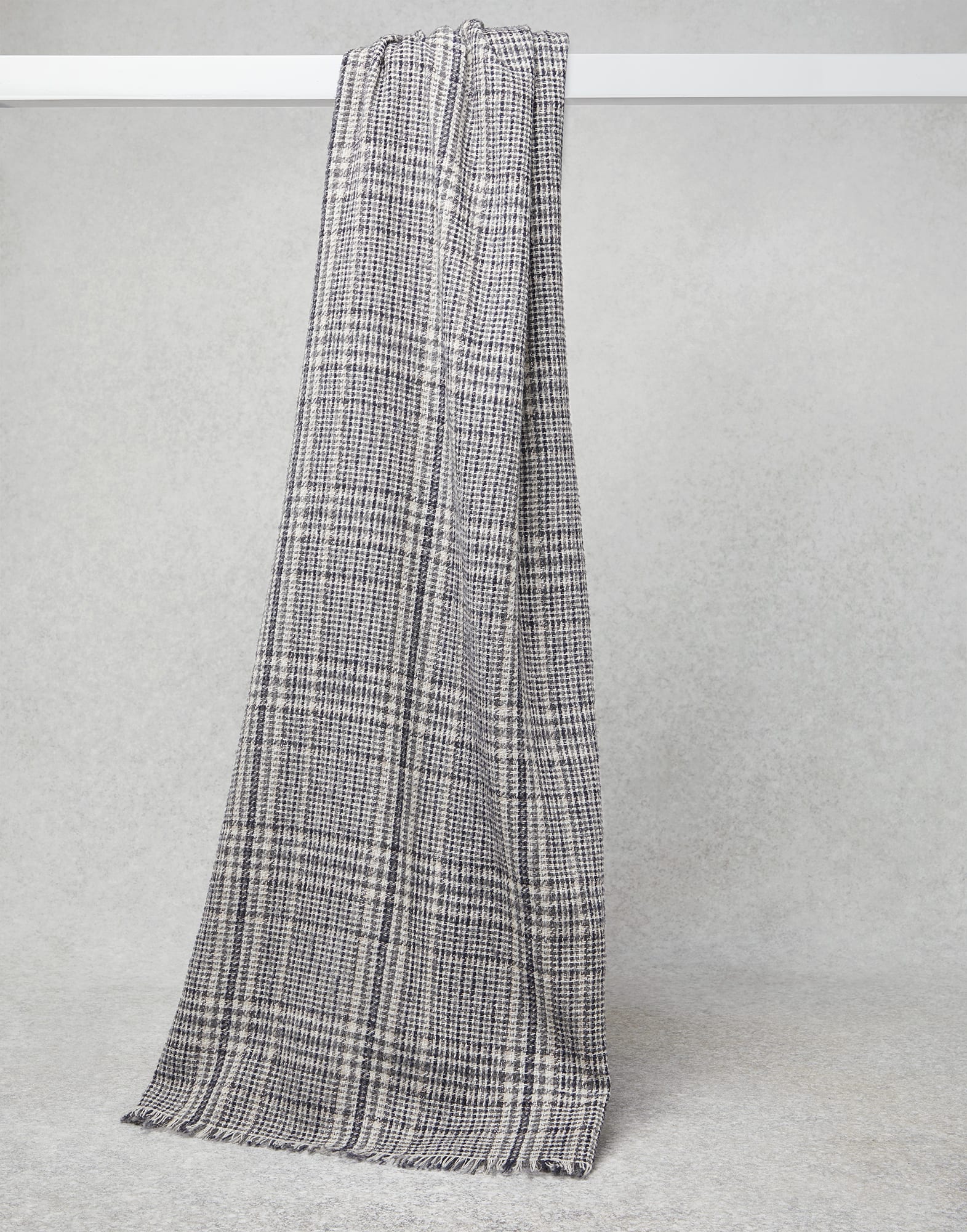 Sparkling scarf Silver Woman - Brunello Cucinelli