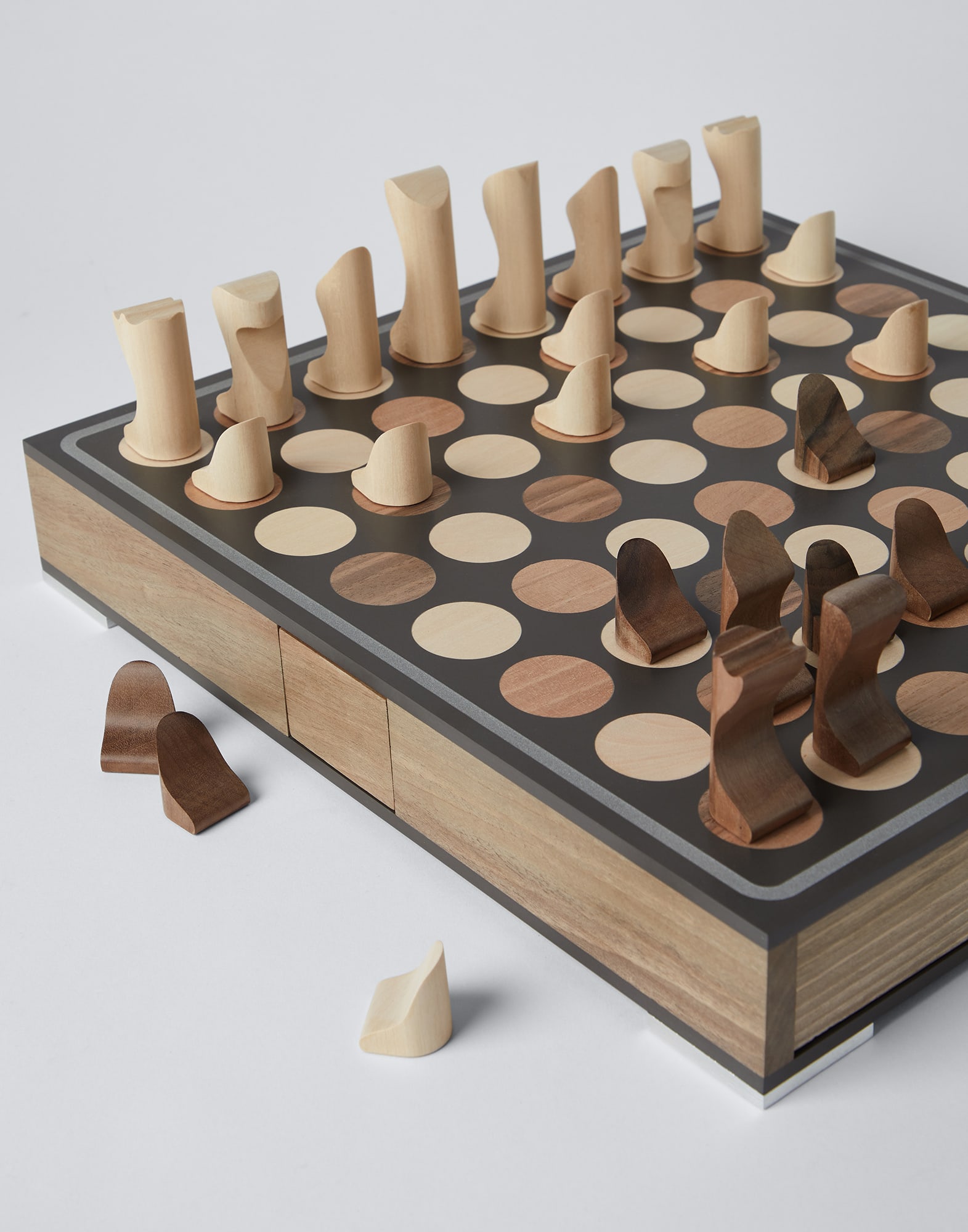 Набор для игры в шахматы и шашки Коричневый Стиль жизни - Brunello Cucinelli