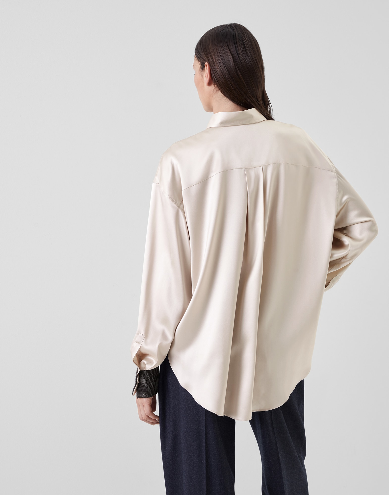 Satin shirt (232M0C59MZ916) for Woman | Brunello Cucinelli