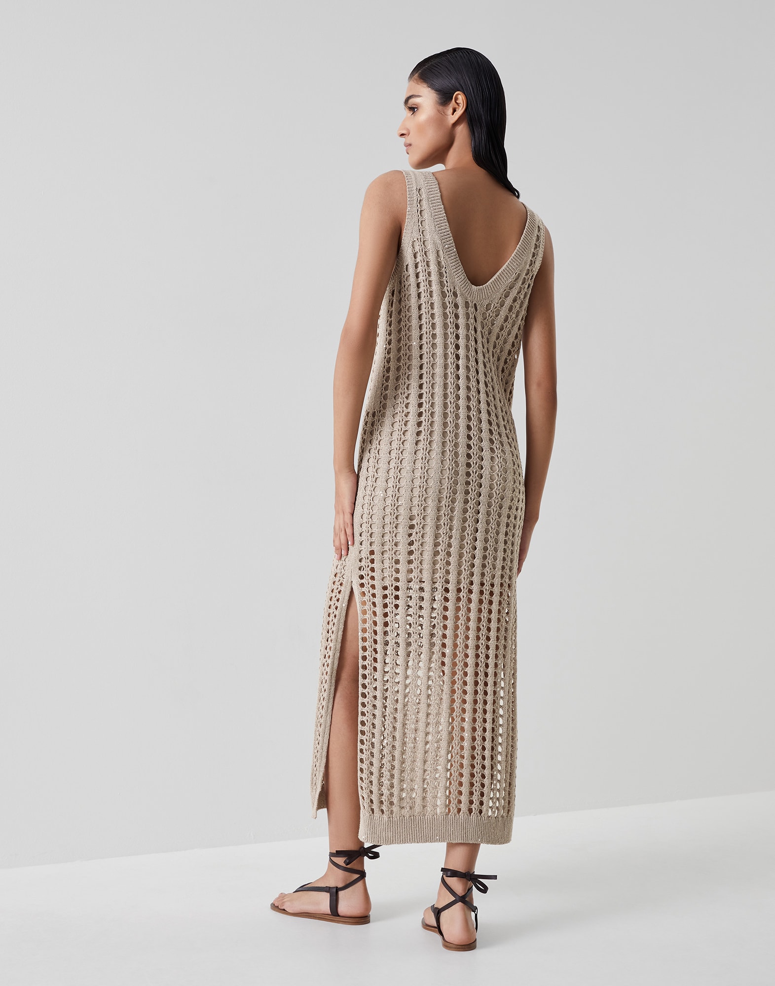 BRUNELLO CUCINELLI Knitted Sleeveless Dress