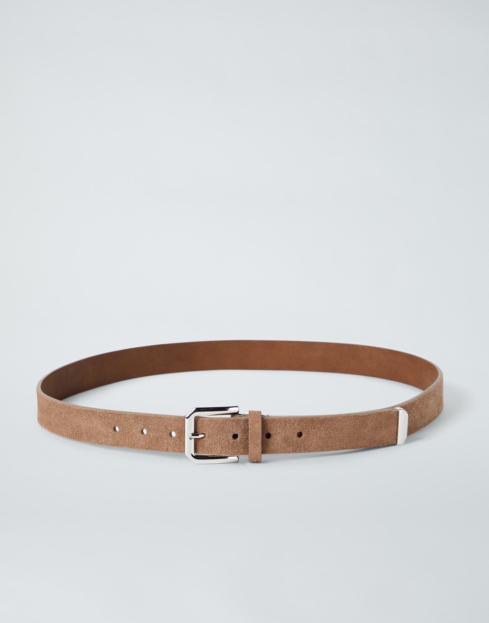 Suede calfskin belt (232MAUEN317C882908) for Man | Brunello Cucinelli