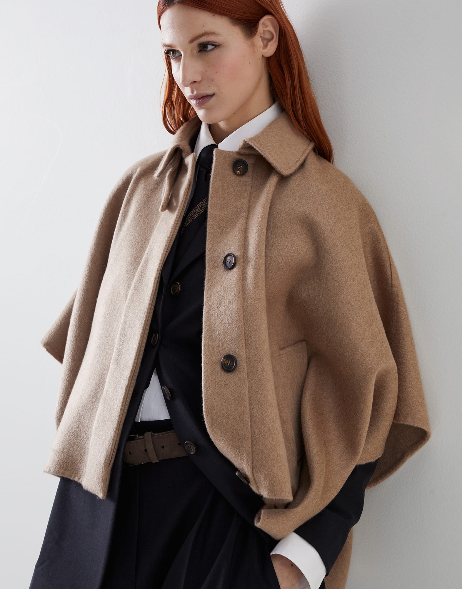 Brunello CUCINELLI Hand-Crafted Double Cloth Coat