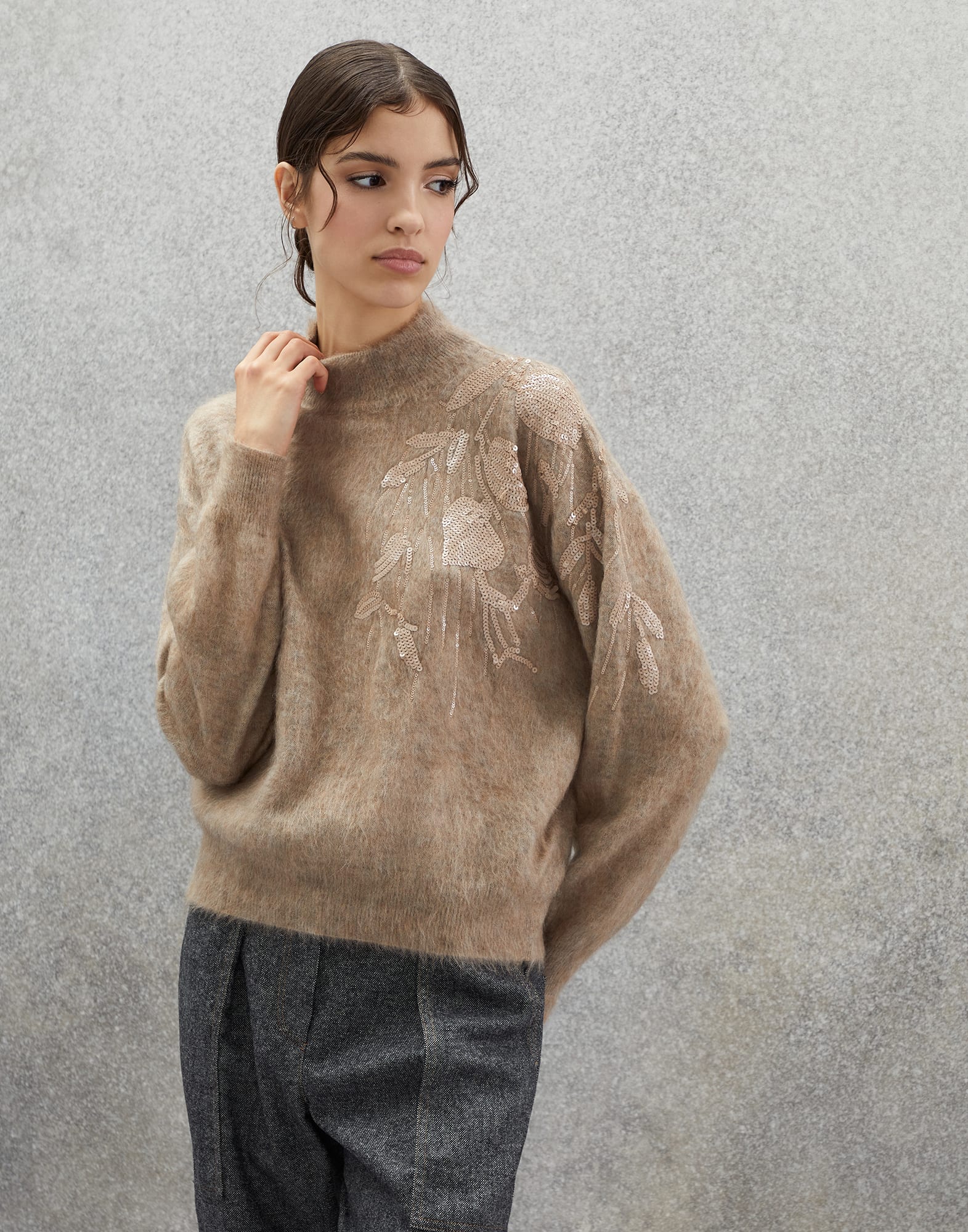 Dazzling sweater Brown Woman - Brunello Cucinelli