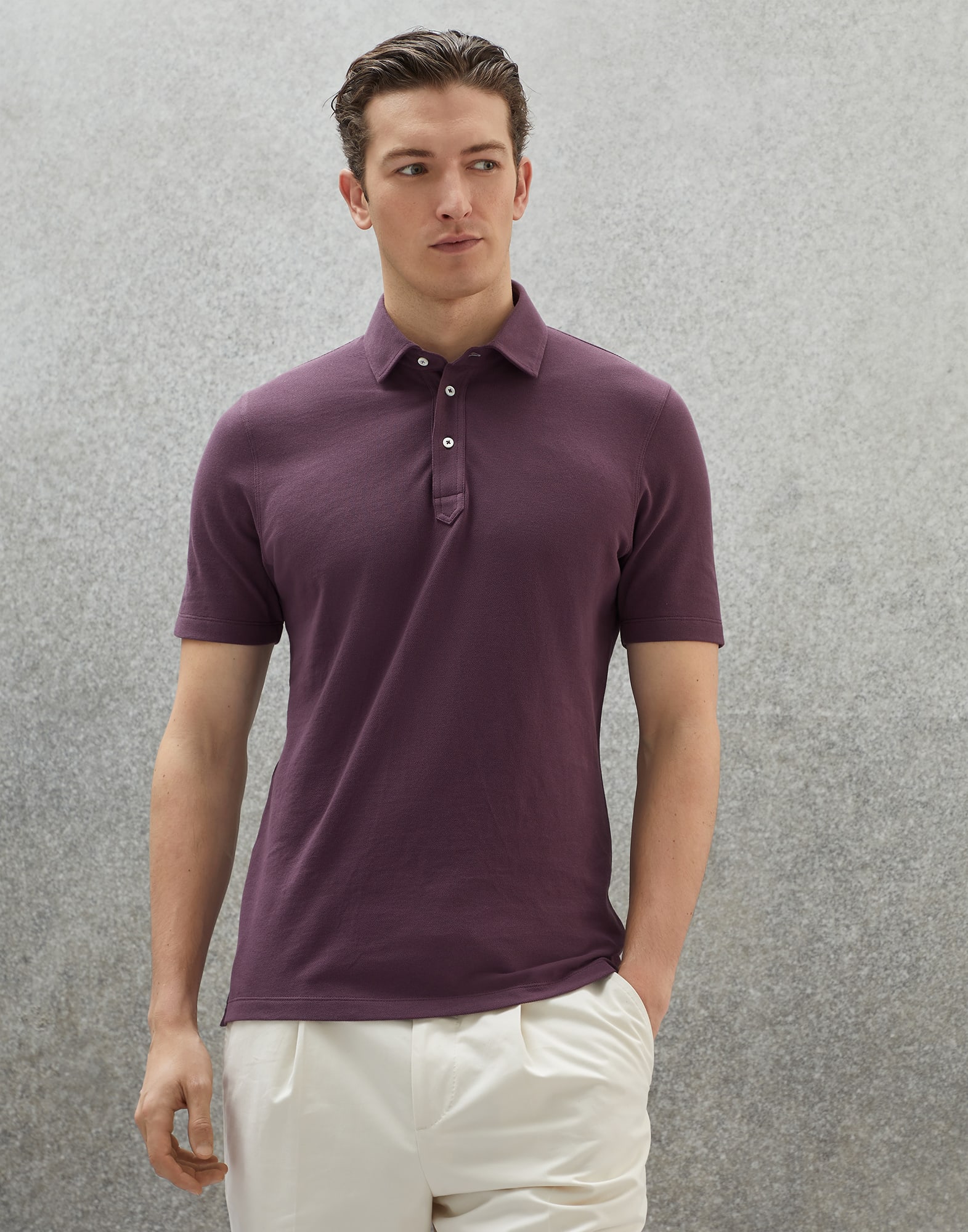 Classic Short-Sleeved Pique Polo - Men - Ready-to-Wear