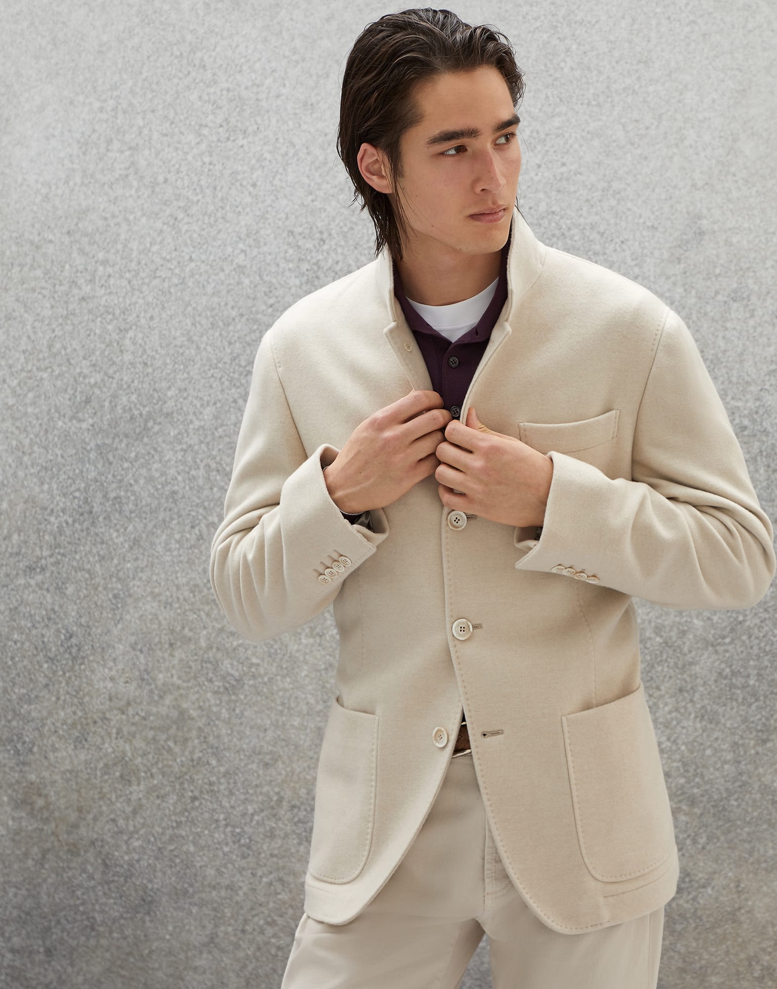 Outerwear stile giacca Sabbia Uomo - Brunello Cucinelli
