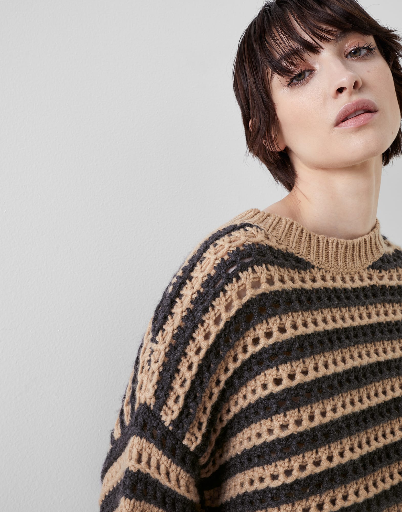 Striped sweater (232M6D367200) for Woman | Brunello Cucinelli