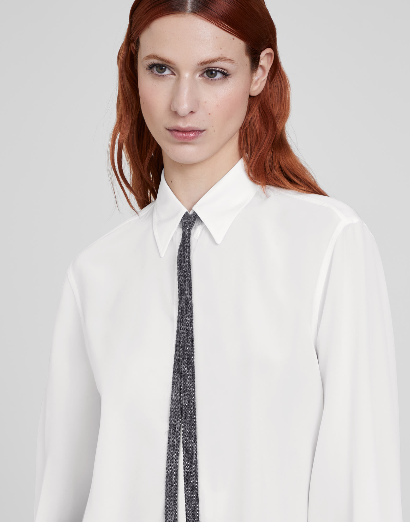 Silk shirt (232MB993MZ436) for Woman | Brunello Cucinelli