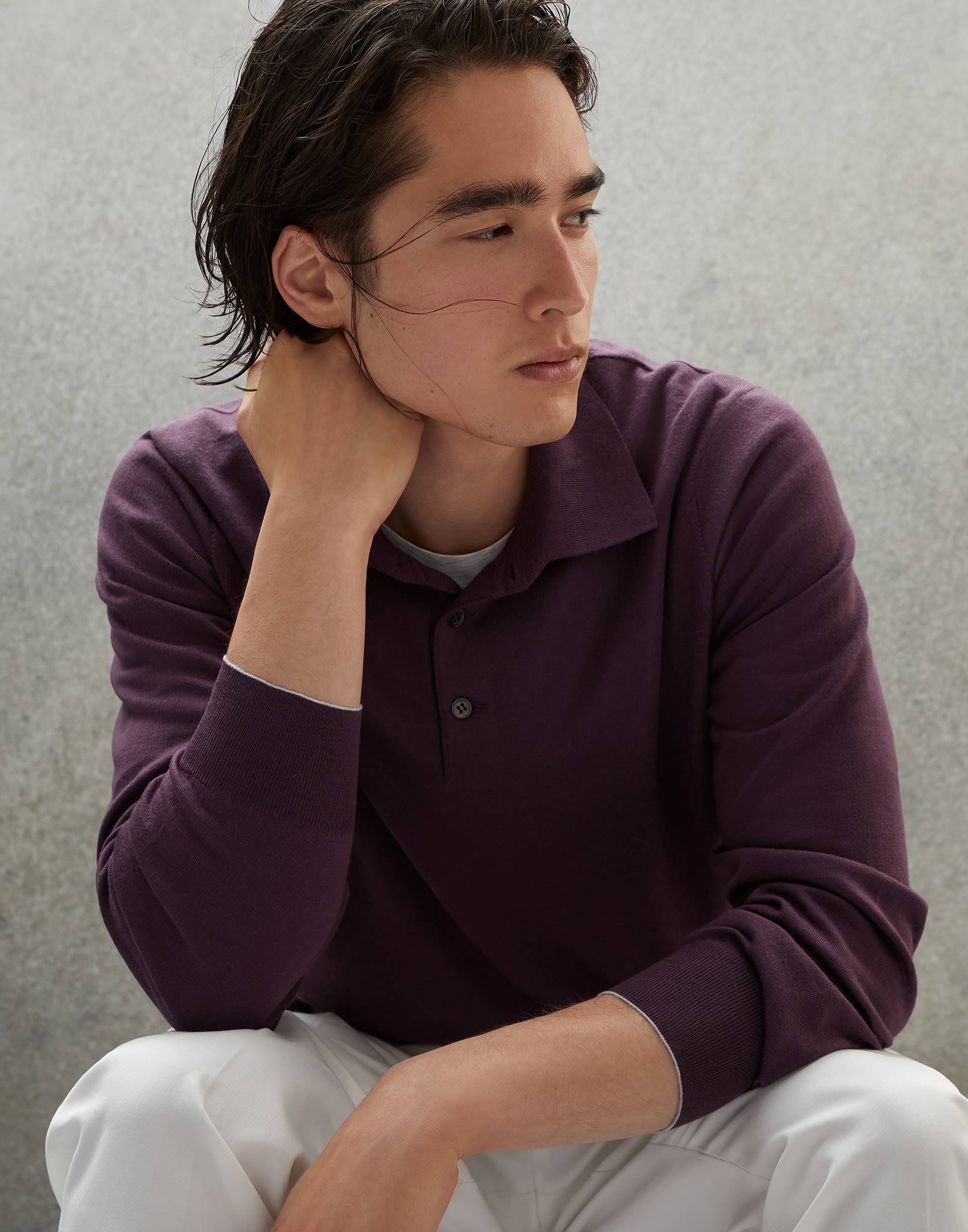 Polo-Style Sweater - Editorial view