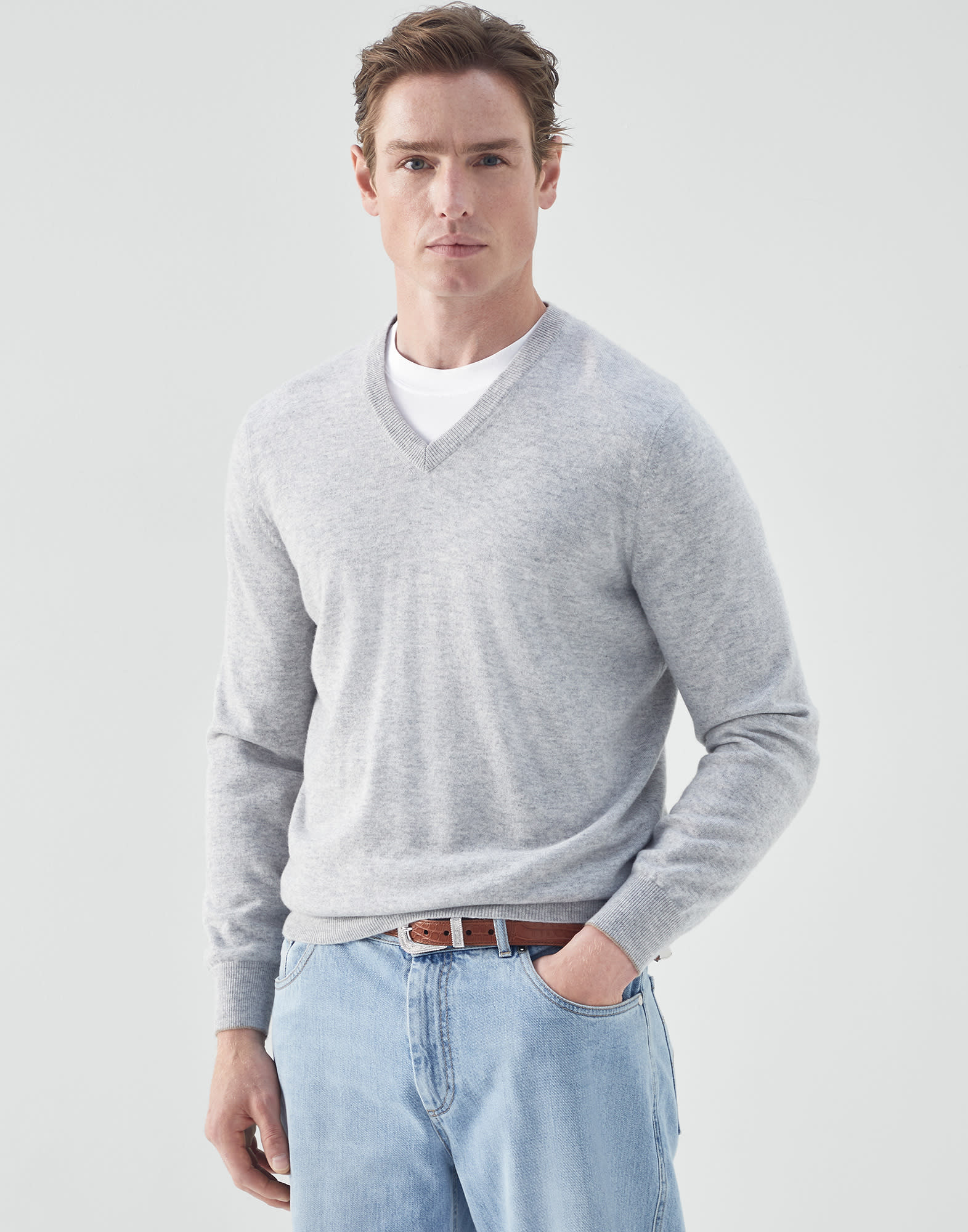 Cashmere sweater Pebble Man - Brunello Cucinelli