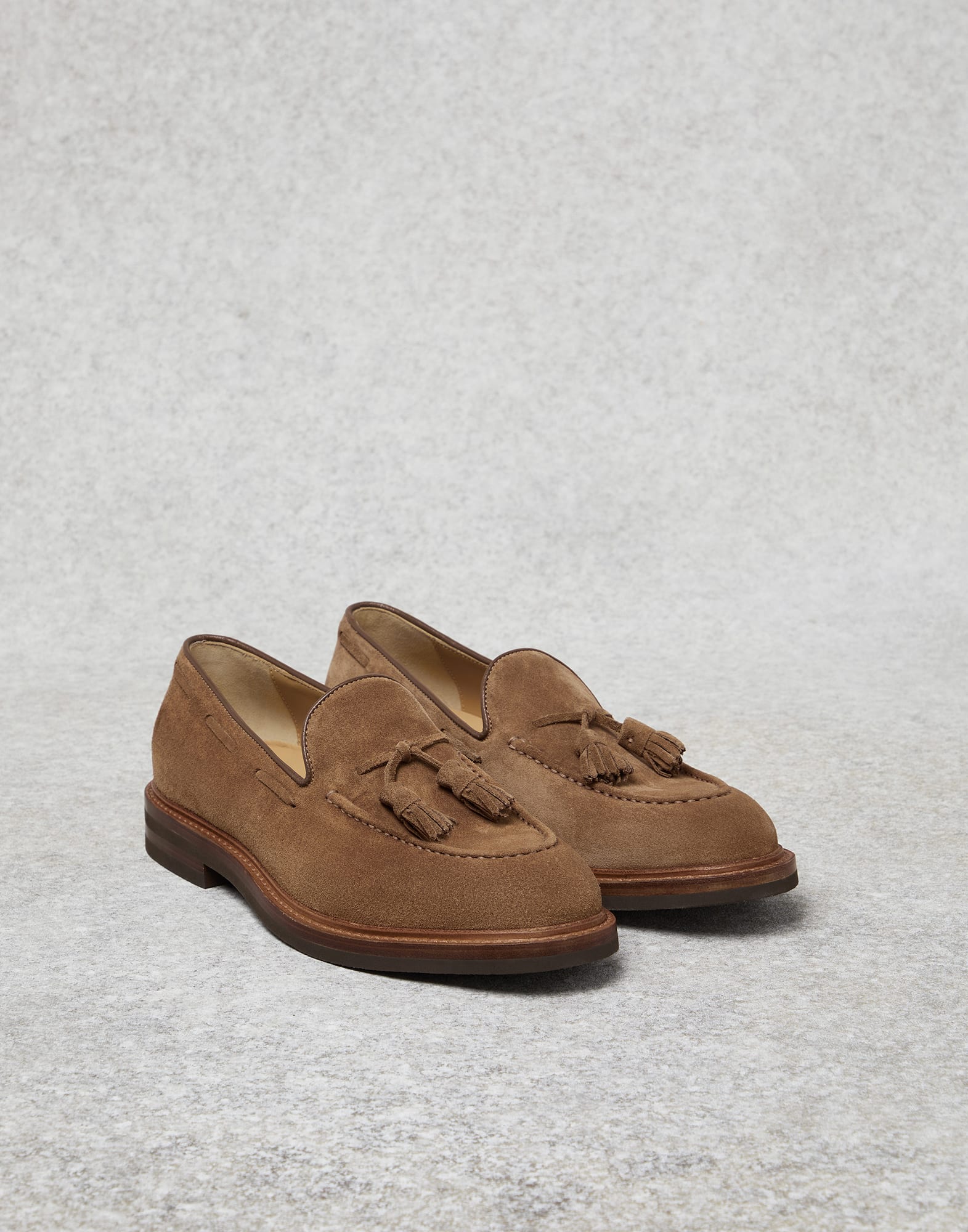 Brown Suede Loafers